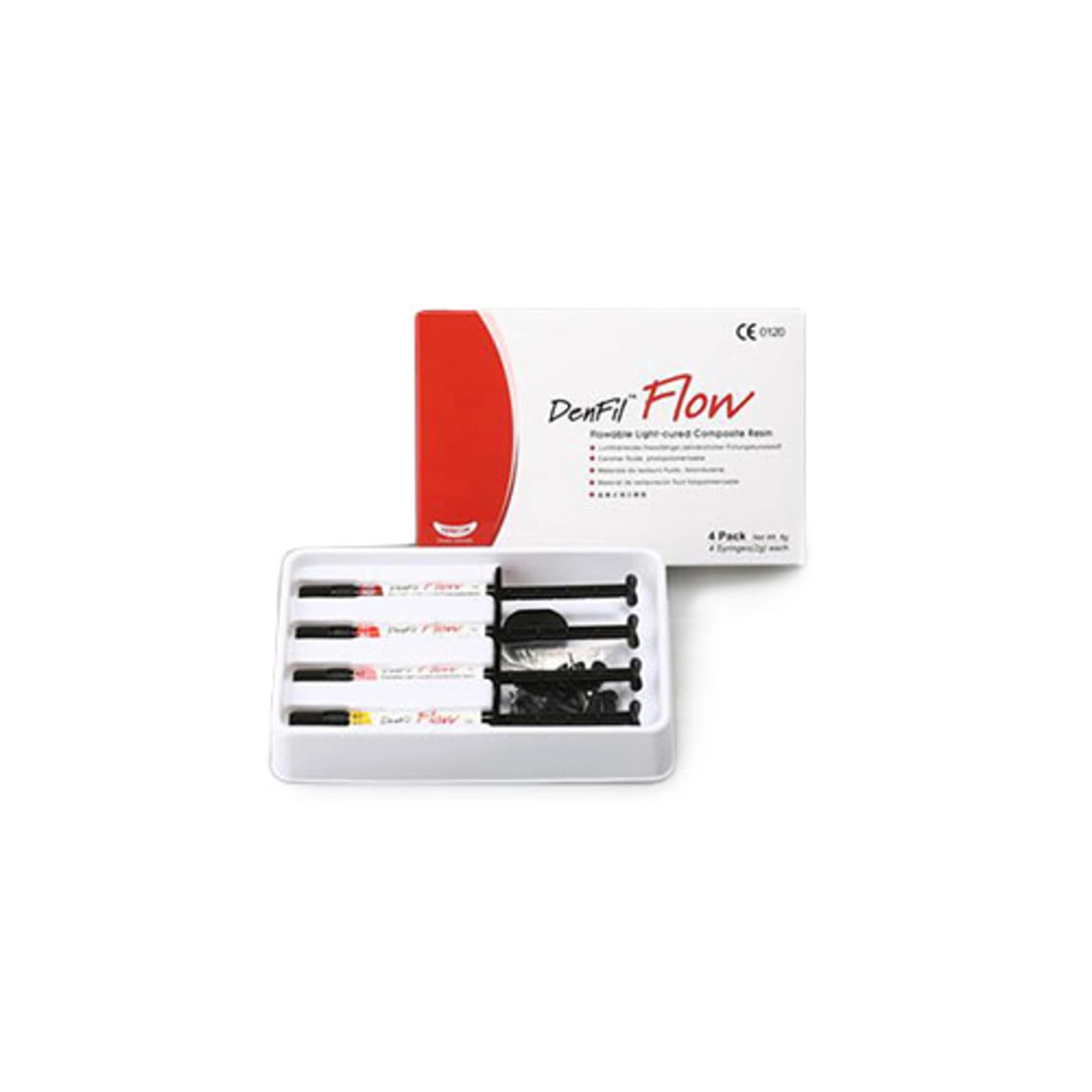 Vericom DenFil Flow Syringe Kit, Shade A1, 4 Syringes x 2g with 20 Tips, 01KEZKNT6X3SS8HXKNJG5NKXZK - Vericom - DenFil Flow Syringe Kit Shade A1 - 4 Syringes x 2 gram with 20 tips - Image 1