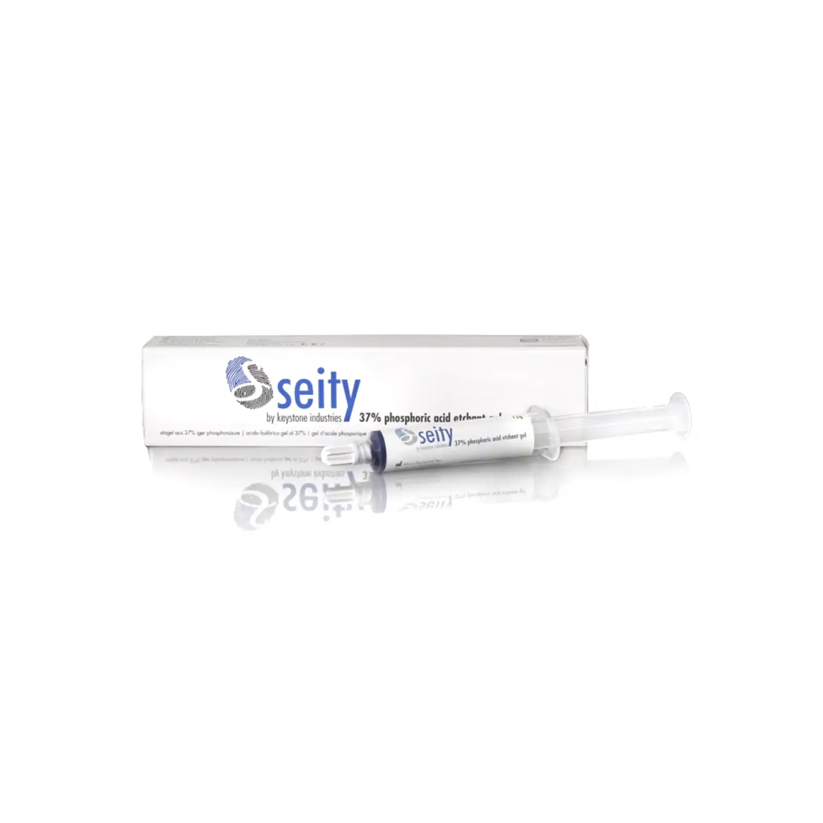 Seity Etchant Gel, 37% Phosphoric Acid, Syringe, 50 ml, Blue, 1/Pk, 07-00377 - Seity Etchant Gel, 37% Phosphoric Acid, Syringe, 50 ml, Blue, 1/Pk, 07-00377 - Image 1