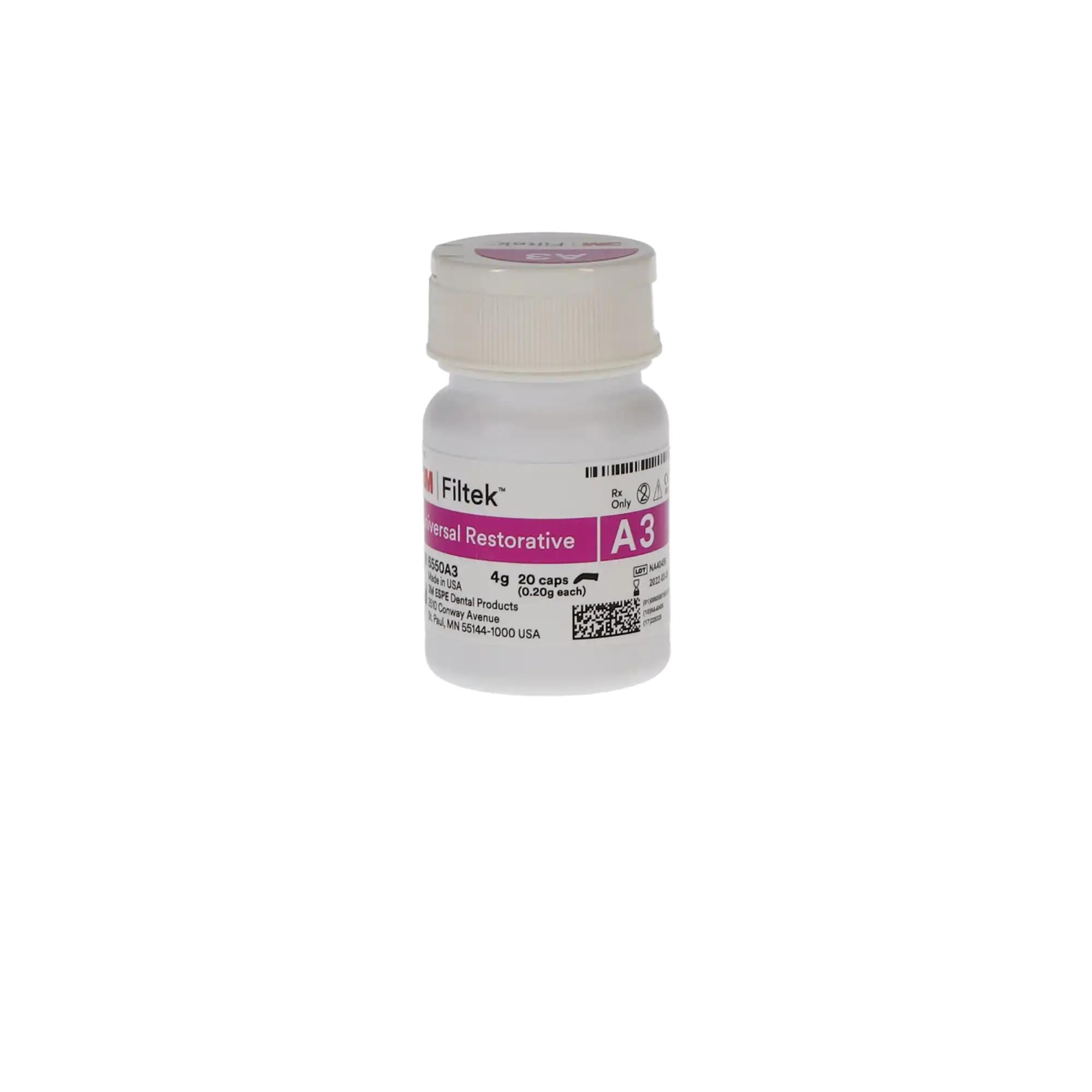 3M Filtek Universal Restorative Capsules, Shade A3, 0.2 g, 20/Pack, 6550A3 thumbnail 9