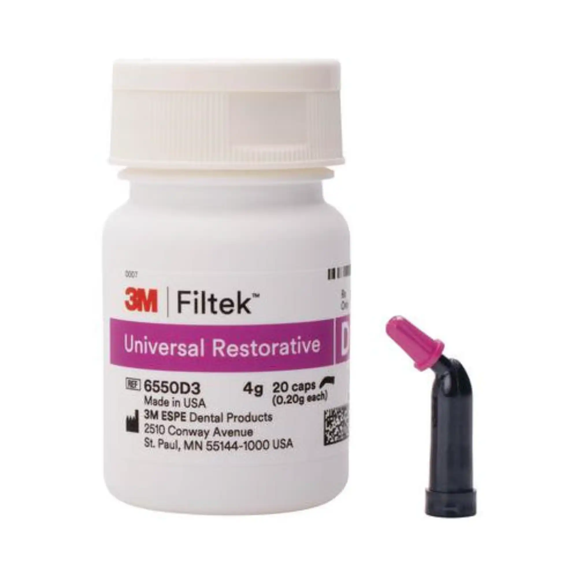 3M Filtek Universal Restorative Capsules, Shade D3, 0.2 g, 20/Box, 6550D3 thumbnail 4