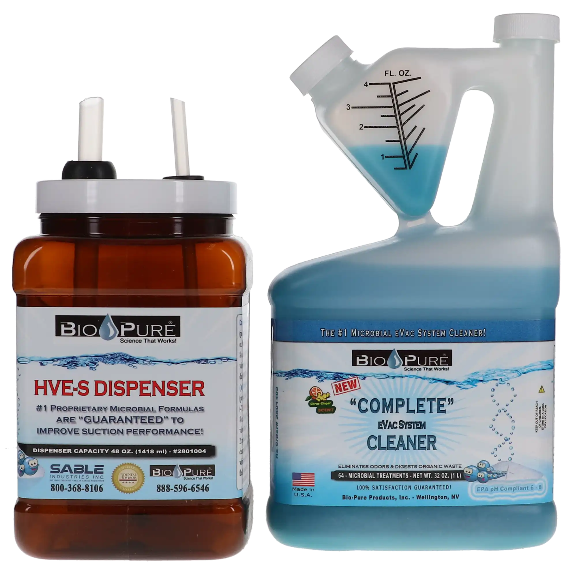 Bio-Pure Liquid eVac Cleaner Starter Kit, 32 oz, 2801405 thumbnail 5