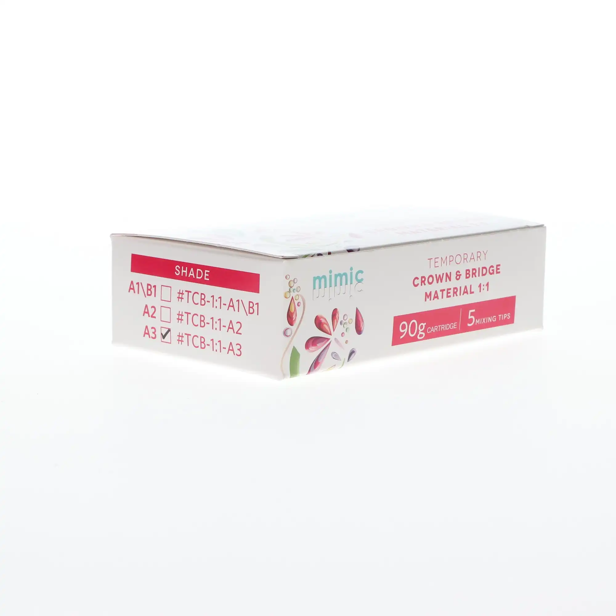 3D Dental Temporary Crown & Bridge Material 1:1, Bis-Acrylic, Shade A3, 90 g Cartridge, 1/Pk, TCB-A31-1, TCB-1:1-A3 thumbnail 2