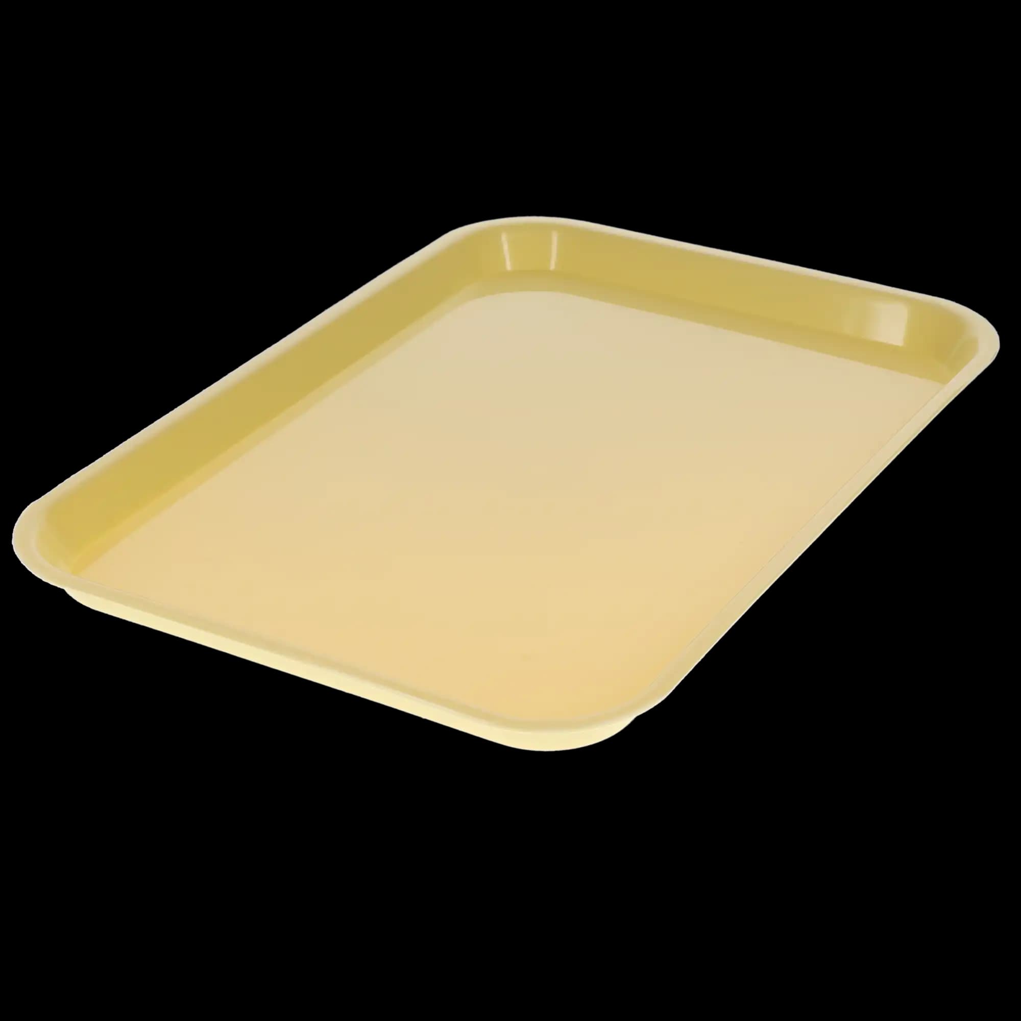 Plasdent Set-Up Plastic Flat Tray, Size B (Ritter), Yellow, 13-1/2" x 9-5/8" x 7/8", 1/Pk, 300BF-3 - Set-Up Plastic Flat Trays, # B, Yellow, 1/Pk, 300BF-3 - Image 1