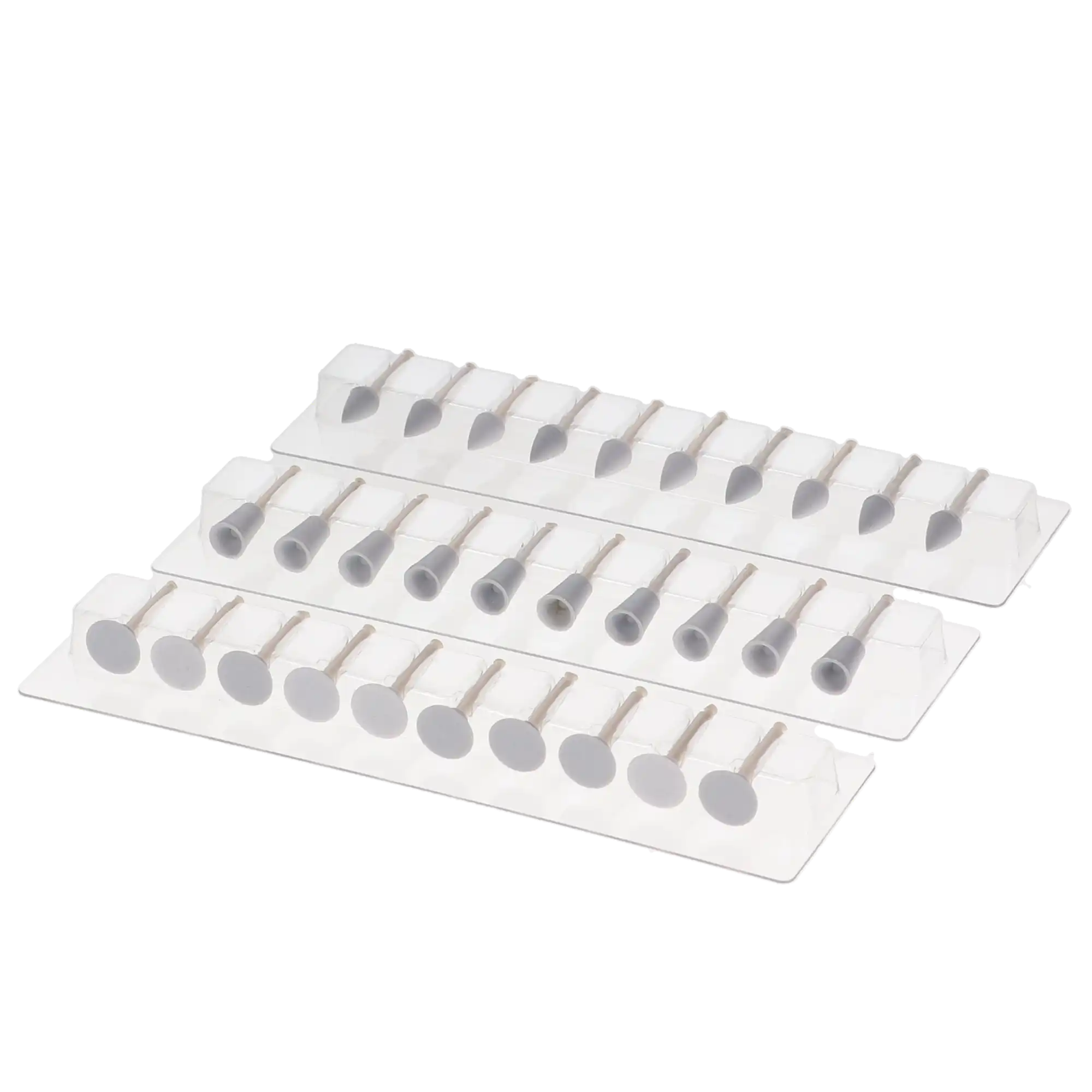 iGlo Disposable One-Step Silicon Finishing & Polishing Combo Kit, Assorted (10 Cups, 10 Discs, 10 Points), 30/Pk, PG-01 thumbnail 2