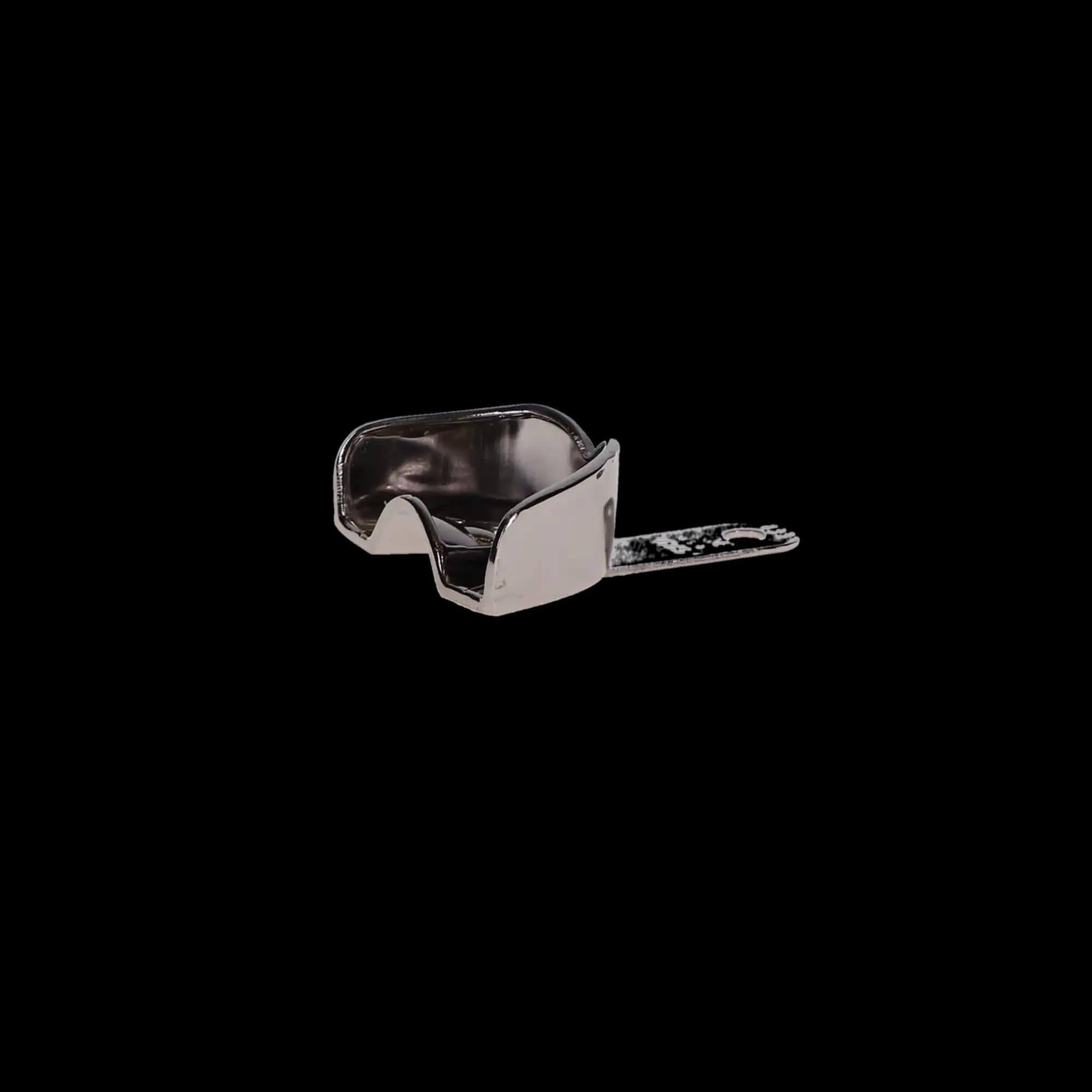 GC America COE #133 Anterior Upper Partial Nickel-Plated Solid Impression Tray, 2-5/8" W x 1-7/16" L x 13/16" D, 1/Pk, 261331 - GC America - Nickel-Plated Partial Solid Tray - Tray #133 Individual Partials (Anterior Upper) - Image 1