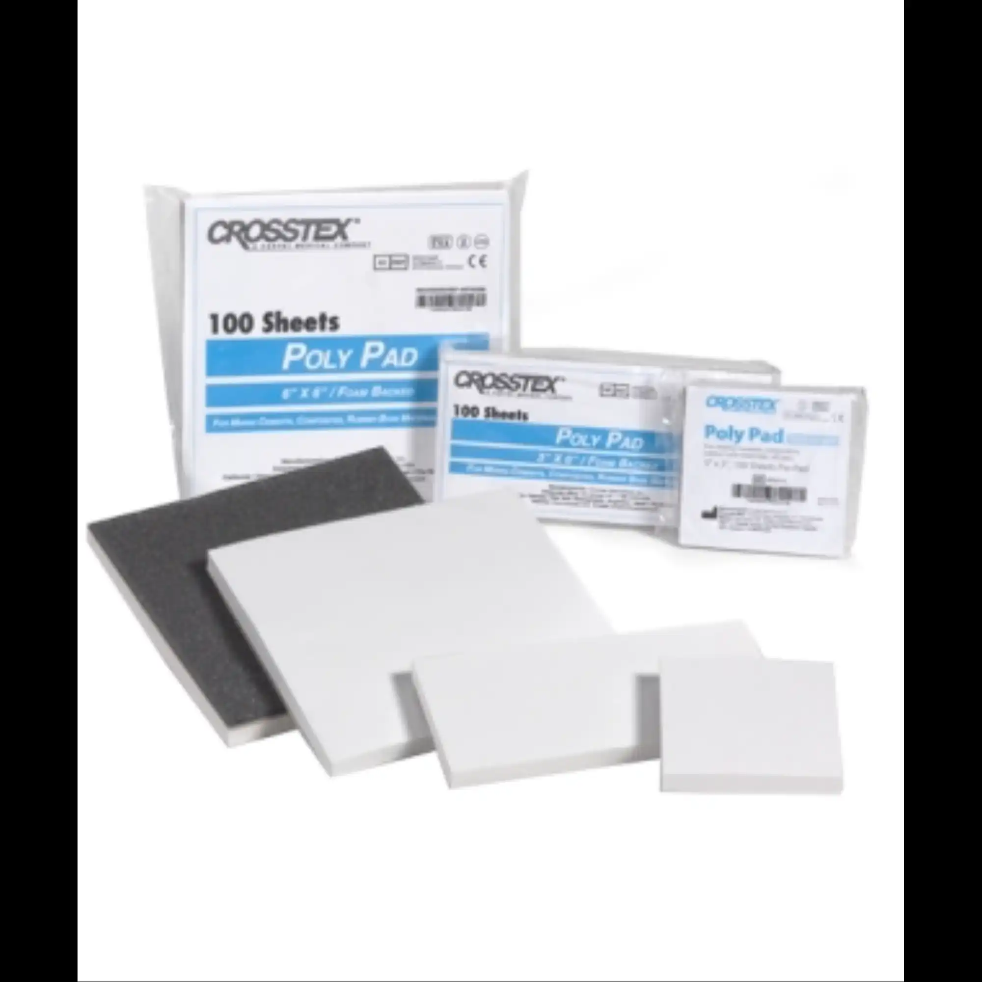 Crosstex Poly-Coated Mixing Pads, 3" x 6", 100 Sheets/Pad, KPAD36 - Crosstex Poly-Coated Mixing Pads, 3" x 6", 100/Pk, KPAD36 - Image 1