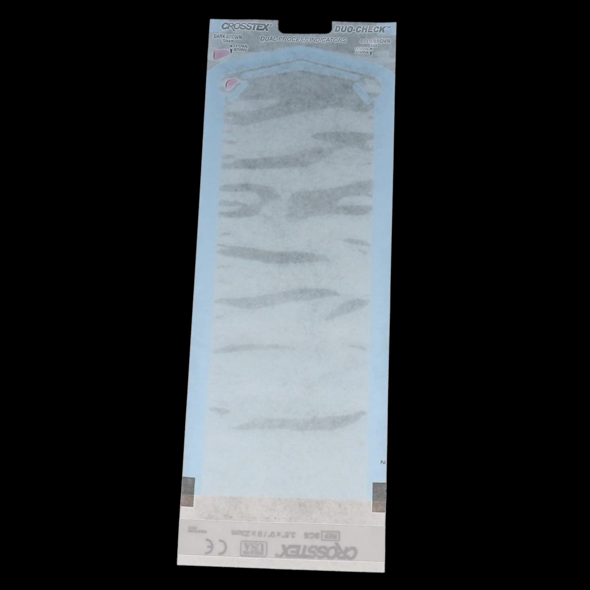 Crosstex Duo-Check Self-Sealing Sterilization Pouches, 3.5" x 9", Blue, 500/Box, SCS5 thumbnail 3