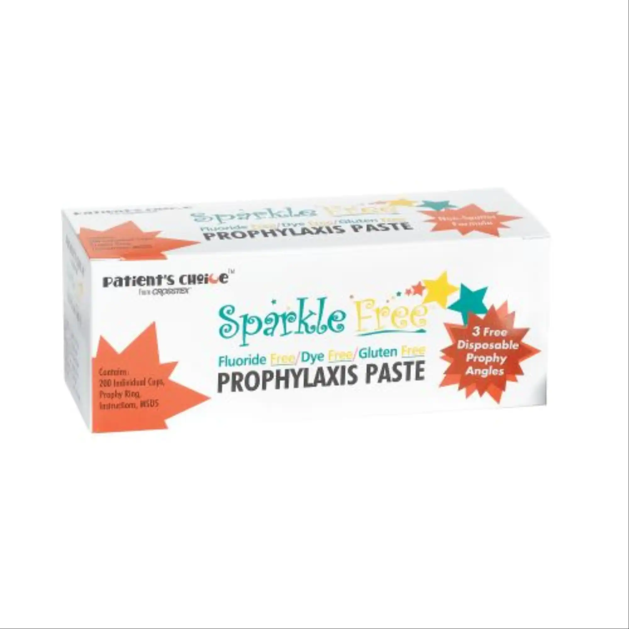 Sparkle Free Prophy Paste, Coarse Grit, Cinnamon, Fluoride-Free, Dye-Free, with Xylitol, Unit Dose Cups, 200/Box, UPSFCC thumbnail 2
