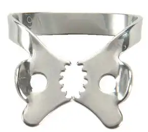 Ivory Tiger Rubber Dam Clamp, #2T Winged, Bicuspid Serrated, Stainless Steel, 1/Pk, 50057843 thumbnail 4
