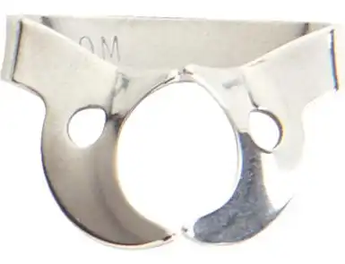 Ivory Rubber Dam Clamp #W14A, Stainless Steel, Wingless, Large Partially Erupted Molar, 1/Pk, 50057556 thumbnail 4