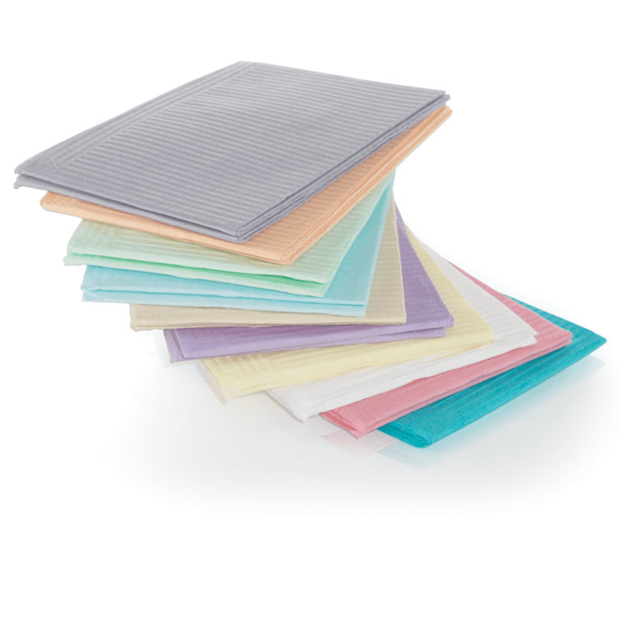 Medicom SafeBasics Dry-Back Plus Patient Bibs, Lavender, 13" x 18", 3-Ply Paper/1-Ply Poly, 500/Case, 8380 thumbnail 2