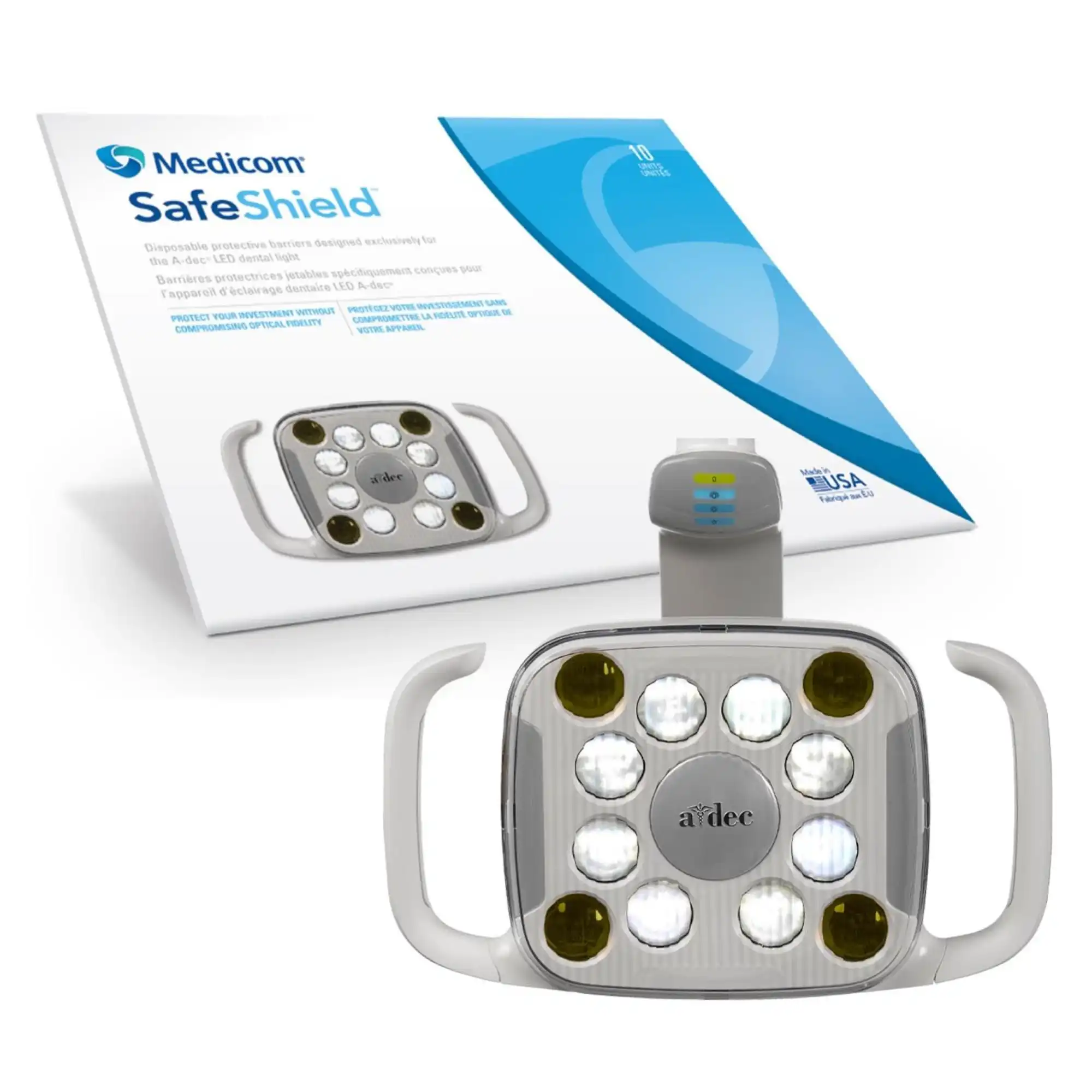 Medicom SafeShield Barrier for A-dec LED Light, 1/Pk, 9565 - SafeShield Barrier for A-dec LED Light, 1/Pk, 9565 - Image 1