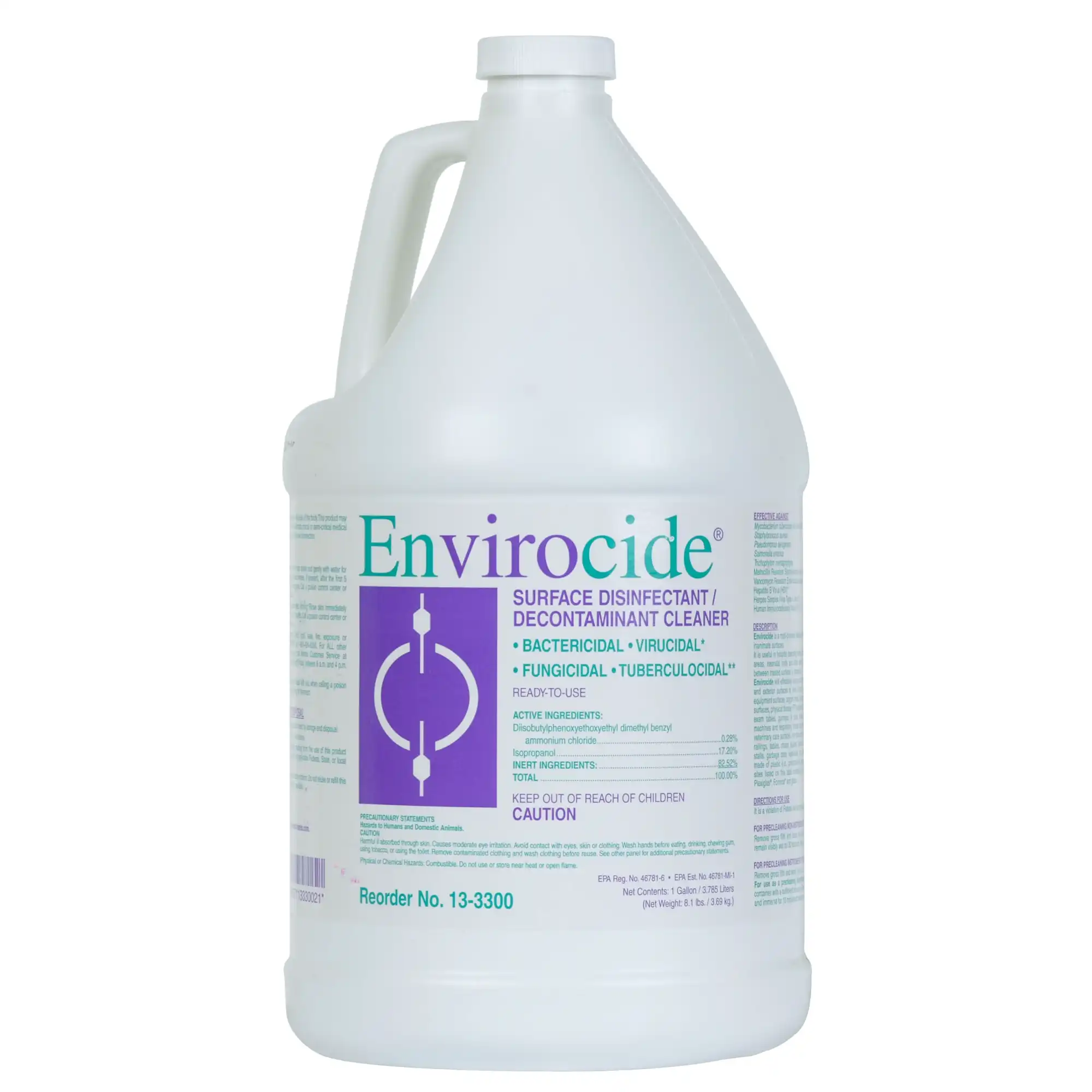 Envirocide Ready-to-Use Intermediate-Level Disinfectant, 1 Gallon Refill, EPA 46781-6 thumbnail 5