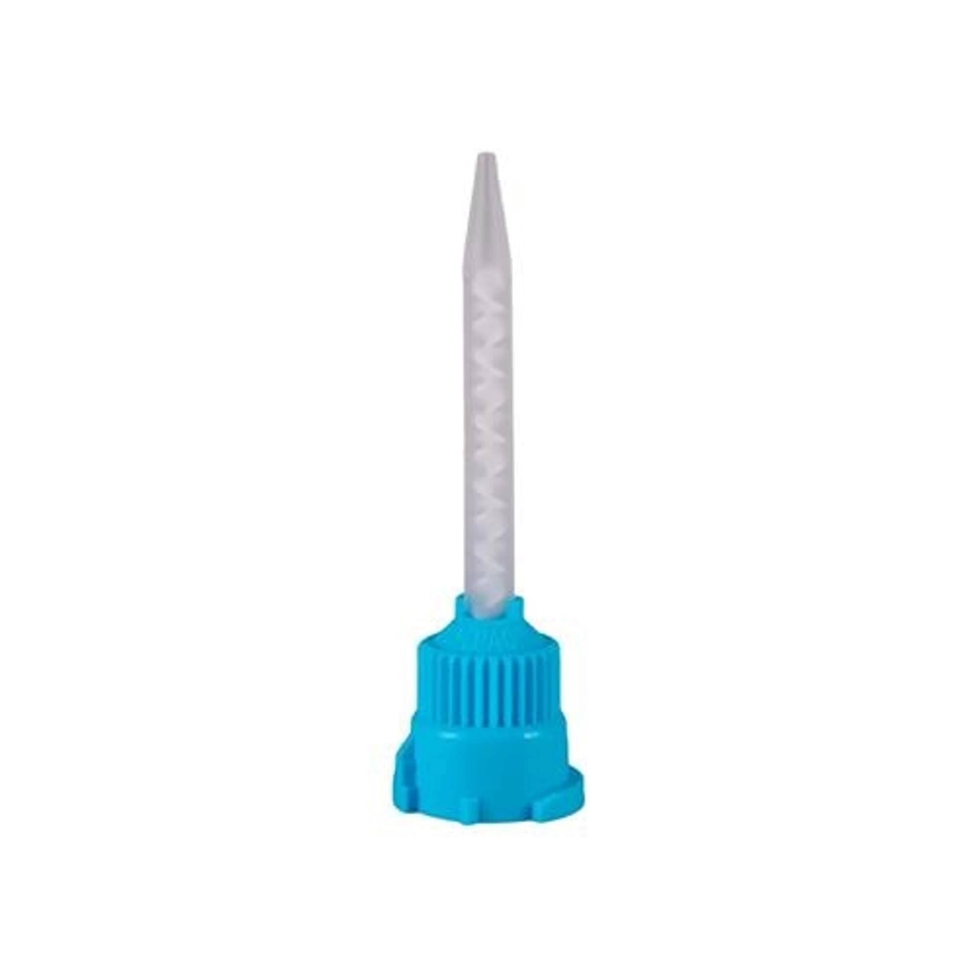 Defend T-Mix T-Style Mixing Tips, 1:1 Ratio, Light Blue, 25/Pk, VP8111T - Defend, T-Style Mixing Tips, Temporary Crown & Bridge Material, 1:1, Light Blue, 25/Pk, VP8111T - Image 1
