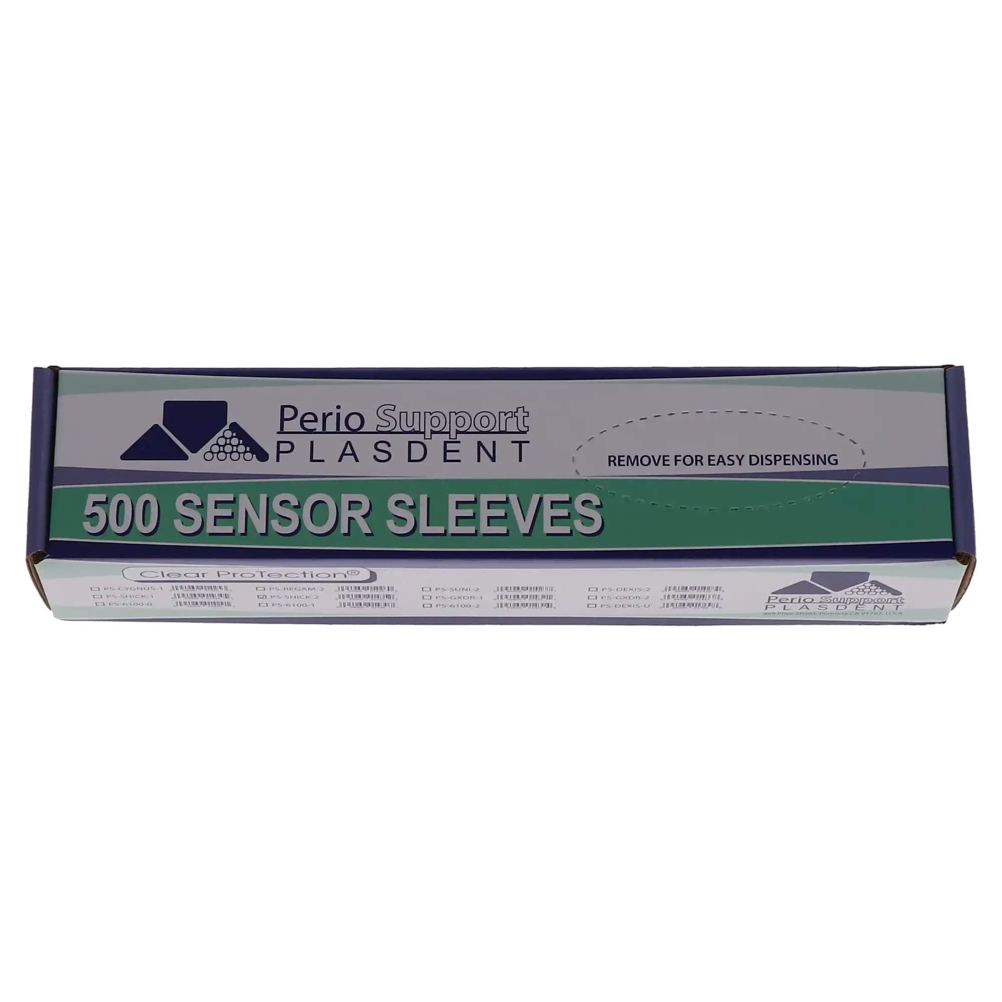 Plasdent Digital X-Ray Sensor Sleeves for Schick Size 2, Clear Plastic, 9.5" Long, No Paper Backing, 500/Box, PS-SCHICK-2 thumbnail 8