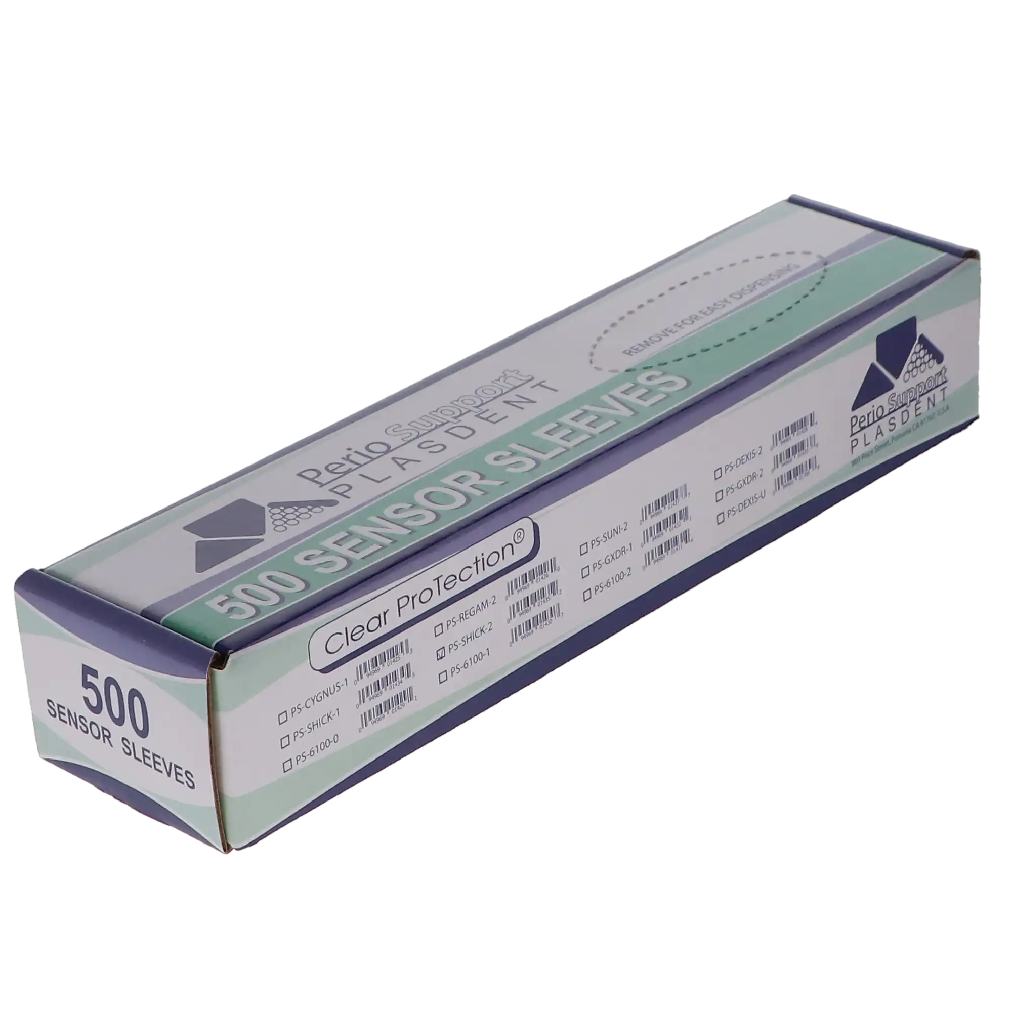 Plasdent Digital X-Ray Sensor Sleeves for Schick Size 2, Clear Plastic, 9.5" Long, No Paper Backing, 500/Box, PS-SCHICK-2 thumbnail 9