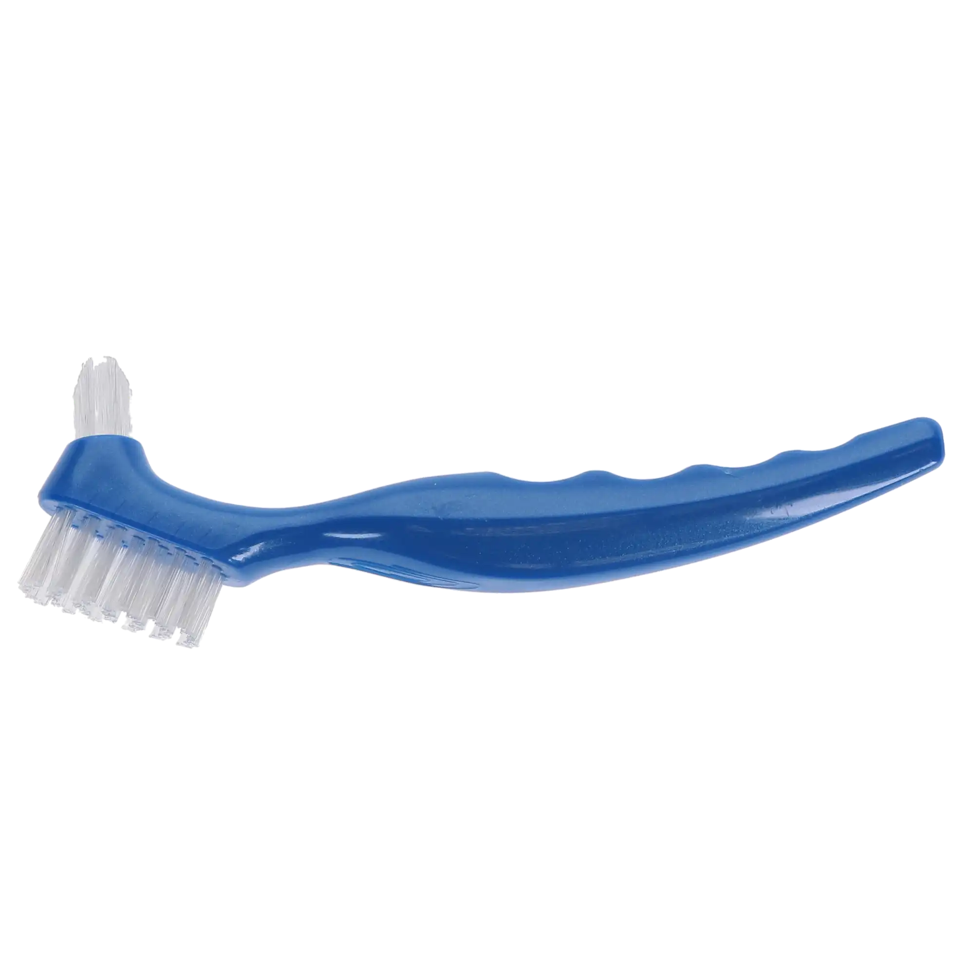 Plasdent CareBrush Denture Brush, Angled, Ergonomic Handle, Blue, 12/Pk, 20040-2 thumbnail 5