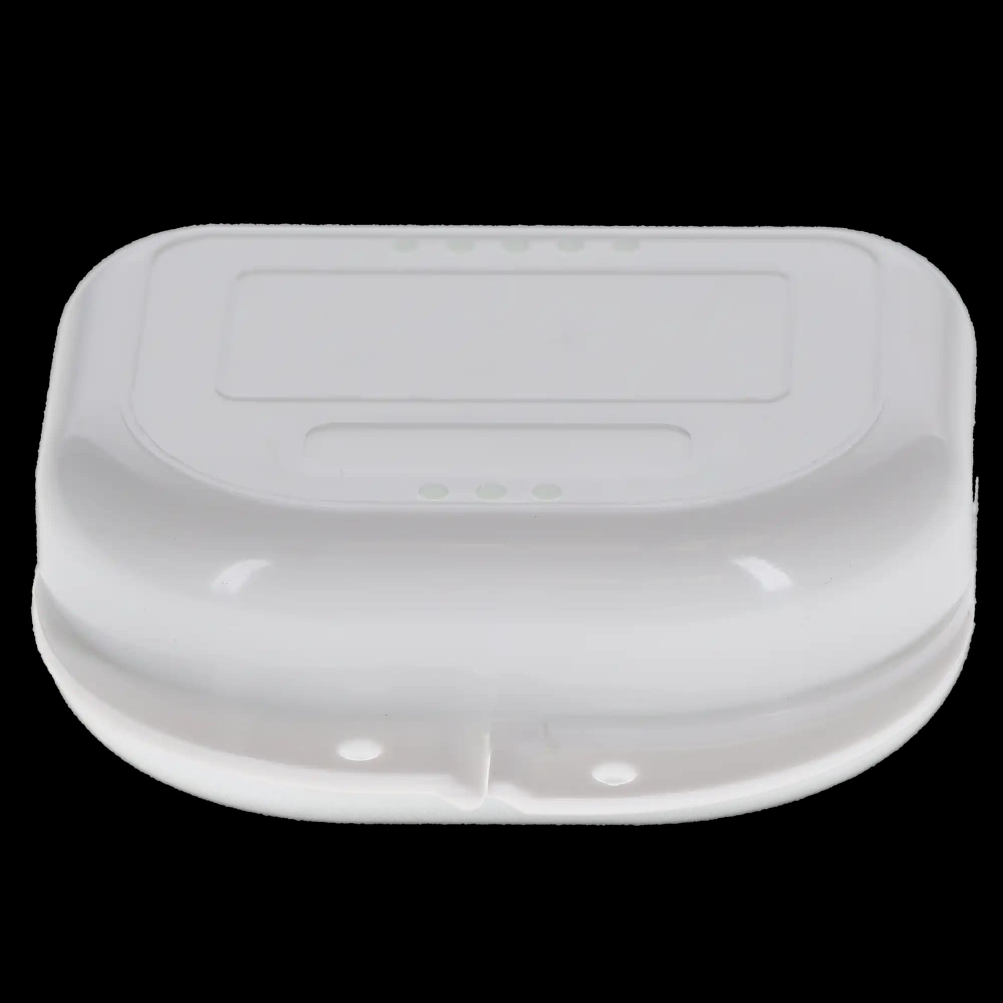 Plasdent Chroma Retainer Box, Hard Plastic, Vented, White, 3-1/8" x 3" x 1", 12/Pk, CR2000-1N thumbnail 2