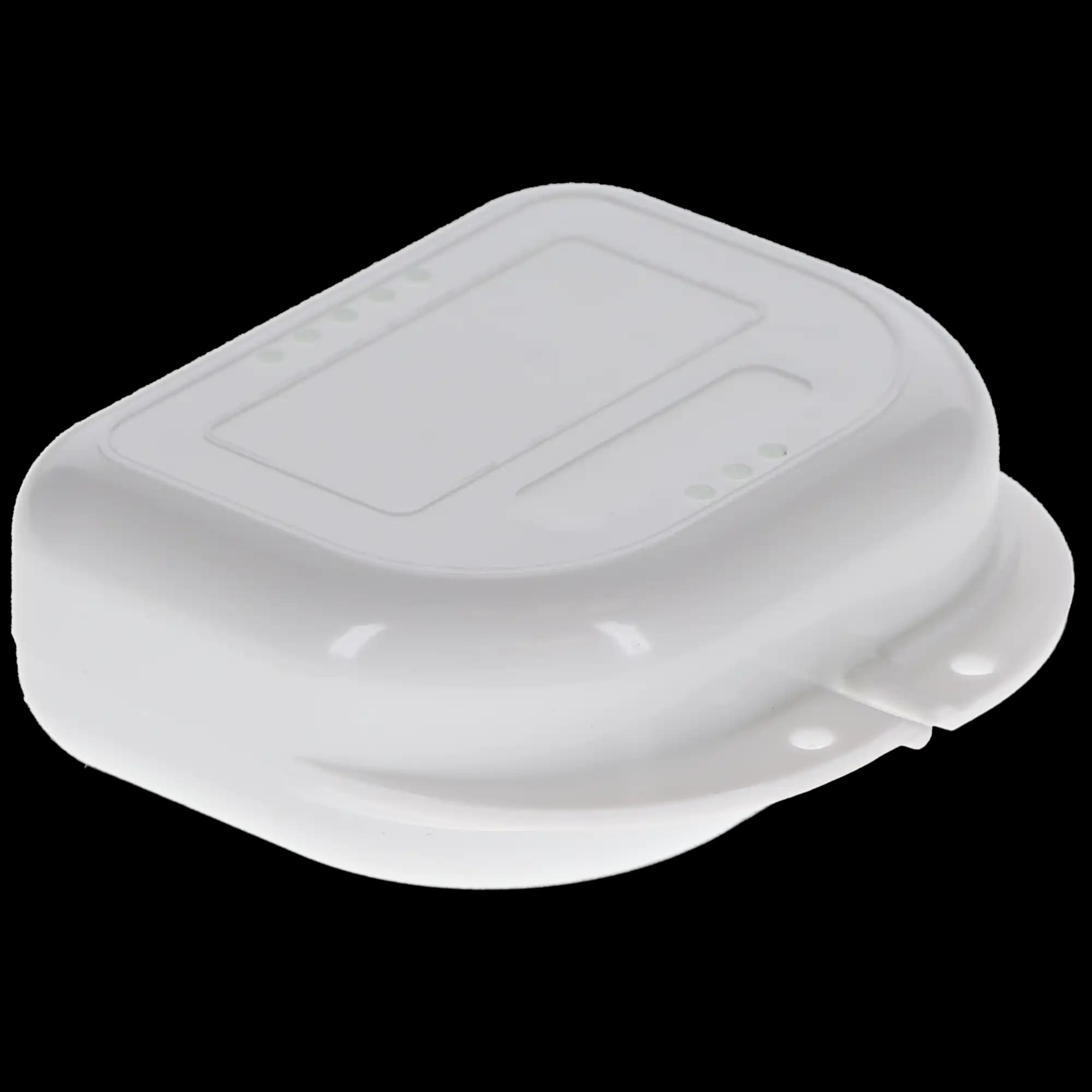 Plasdent Chroma Retainer Box, Hard Plastic, Vented, White, 3-1/8" x 3" x 1", 12/Pk, CR2000-1N thumbnail 3