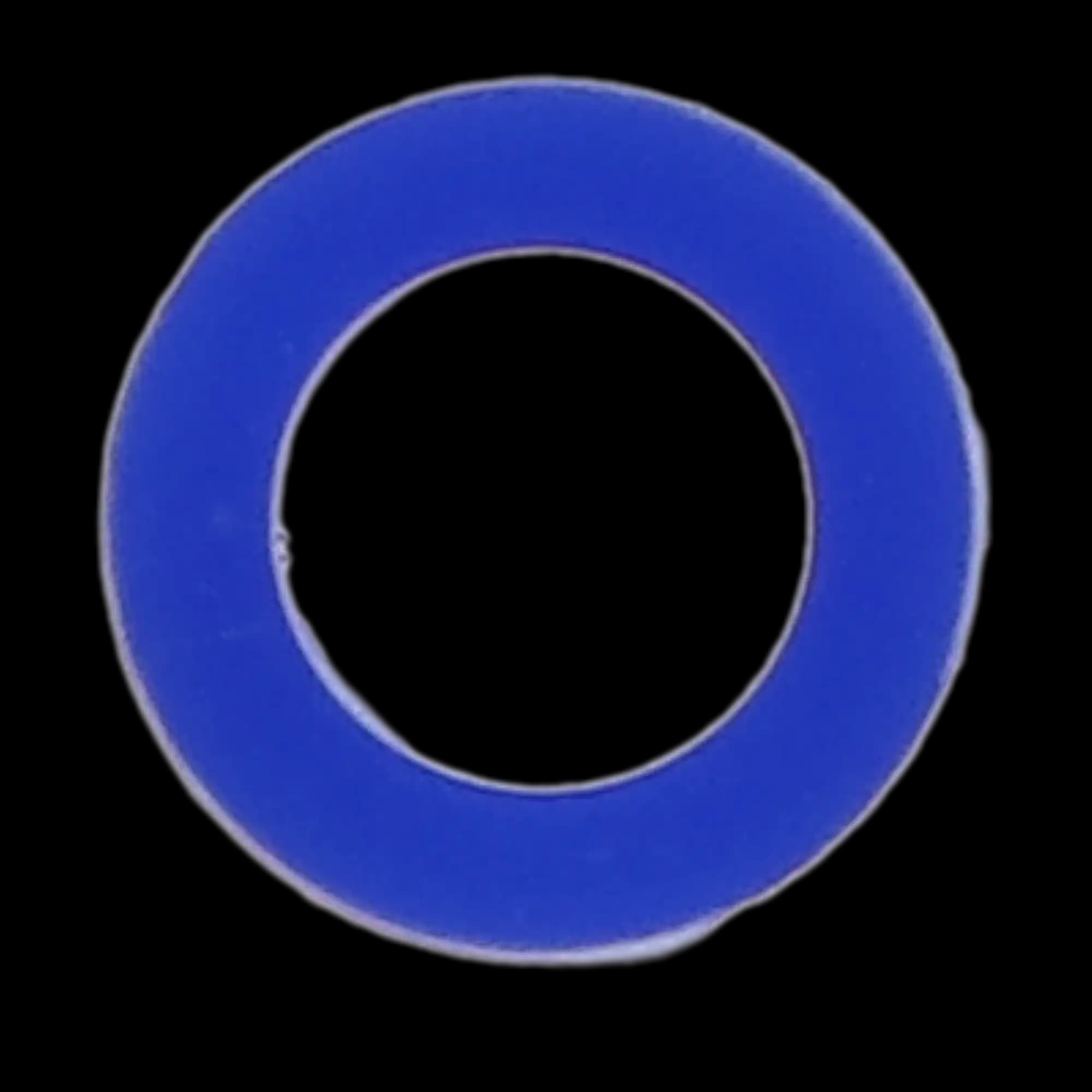 Plasdent Silicone Instrument Color Code Rings, Large (1/4"), Dark Blue, 60/Pk, 205CD-2X - Silicone Instrument Color Code Rings, Large, Blue, 60/Pk, 205CD-2X - Image 1