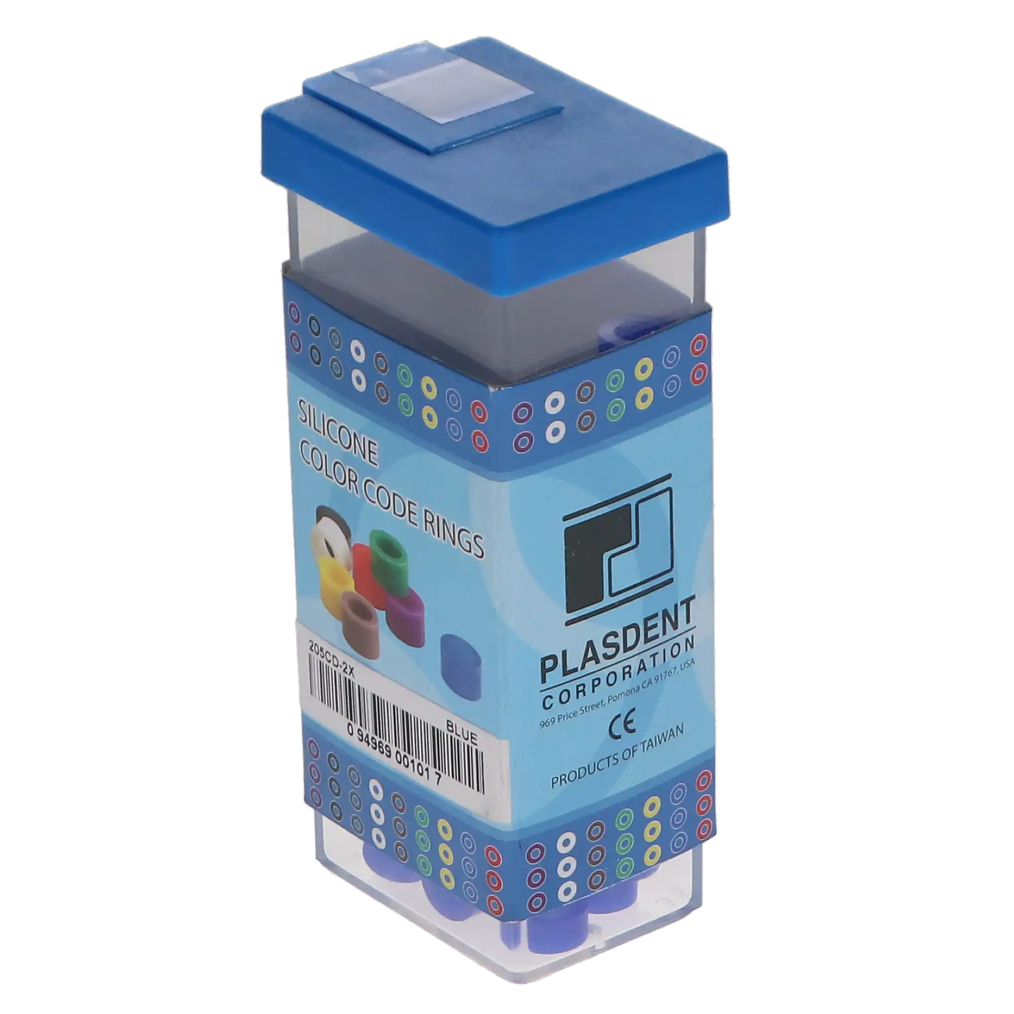 Plasdent Silicone Instrument Color Code Rings, Large (1/4"), Dark Blue, 60/Pk, 205CD-2X thumbnail 3