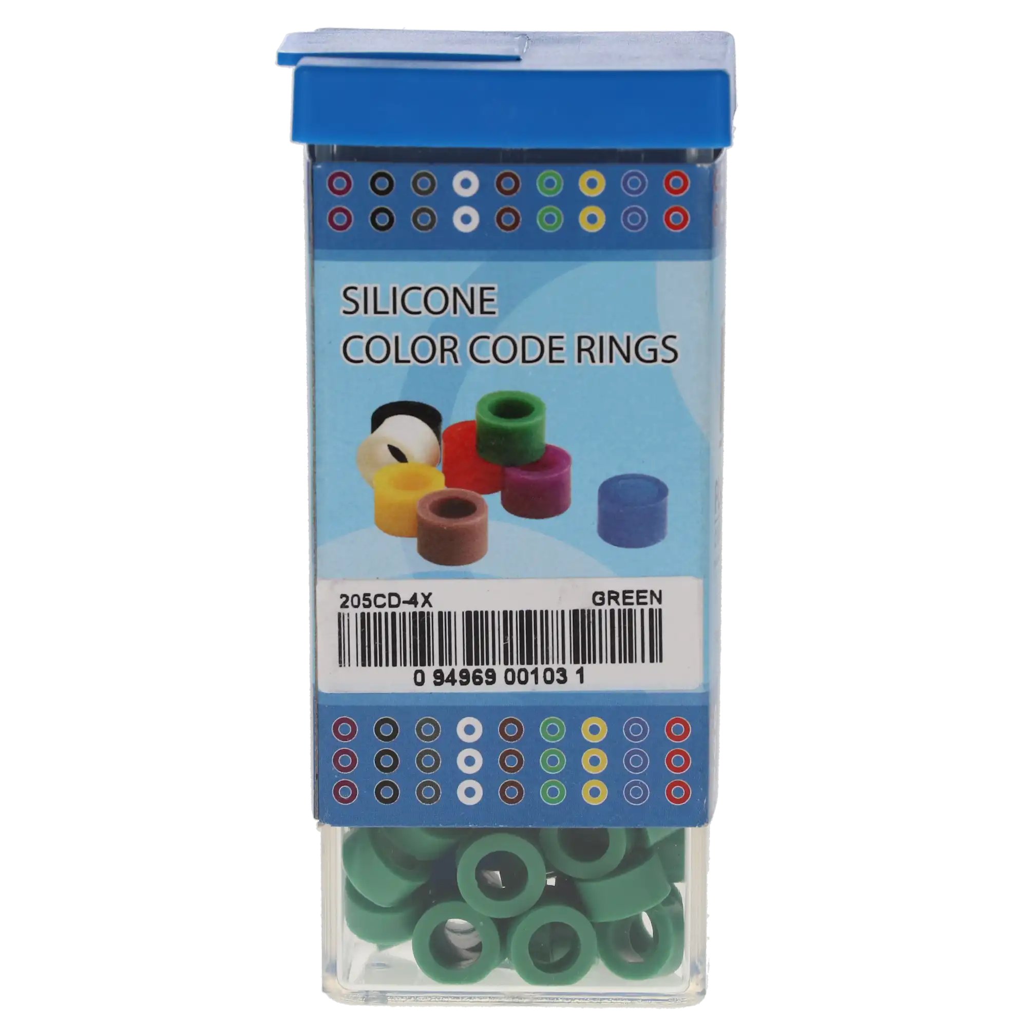 Plasdent Silicone Instrument Color Code Rings, Large, Green, 60/Pk, 205CD-4X thumbnail 4