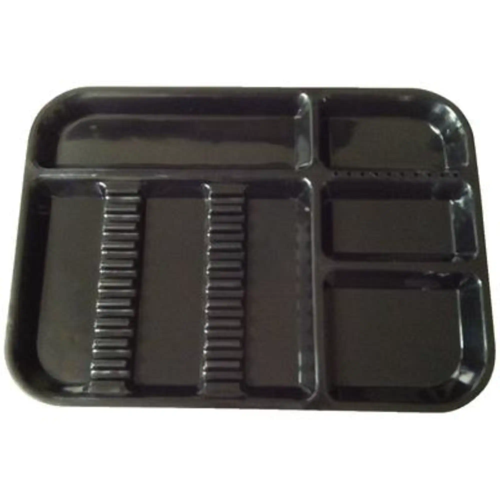 Plasdent Set-Up Plastic Flat Tray, Size F (Mini), Pastel Sand, 9-5/8" x 6-5/8" x 7/8", 1/Pk, 300FMS-7PS - Set-Up Plastic Flat Trays, # F, Mini, Pastel Sand, 1/Pk, 300FMS-7PS - Image 1