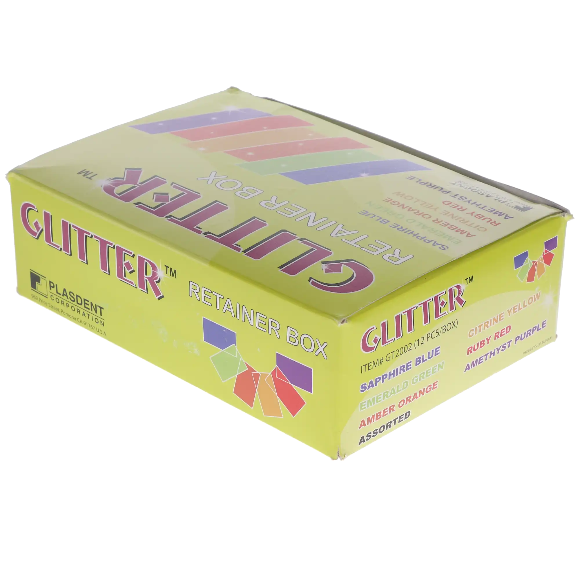 Glitter Premium Retainer Box, Sapphire Blue, 12/Pk, GT2002-2C thumbnail 4