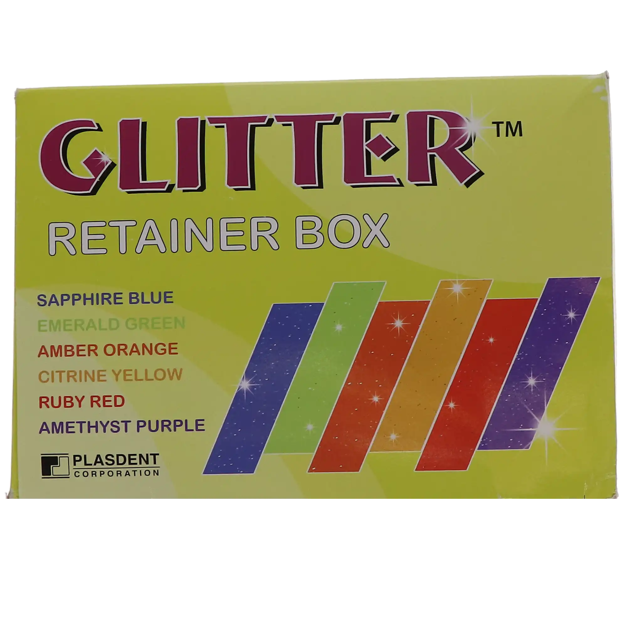 Glitter Premium Retainer Box, Sapphire Blue, 12/Pk, GT2002-2C thumbnail 5