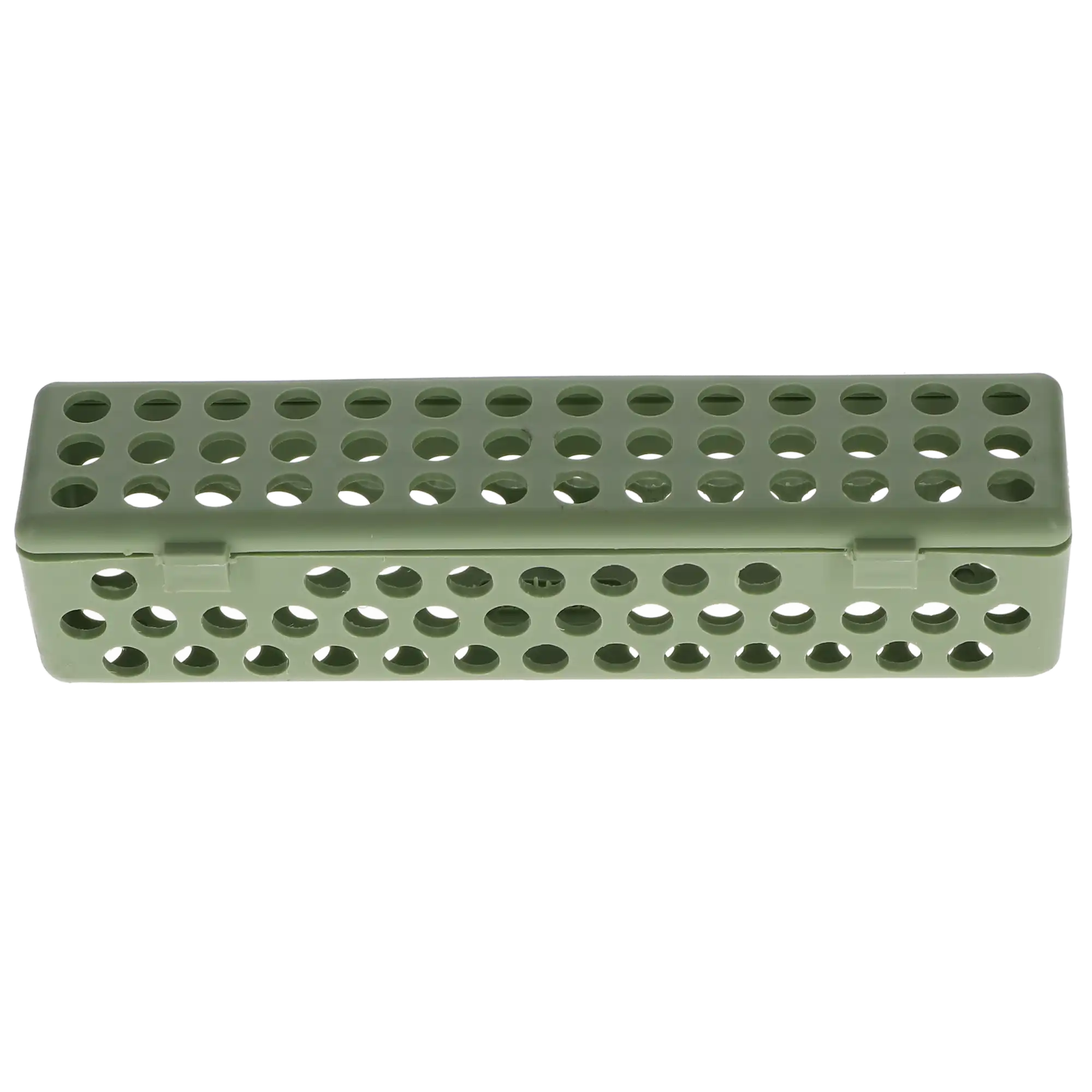 Plasdent Instrument Steri Container, with Snap Shut Hinged Lid, 8" x 1 3/4" x 1 3/4", Green, 1/Pk, 203SC-4 thumbnail 2