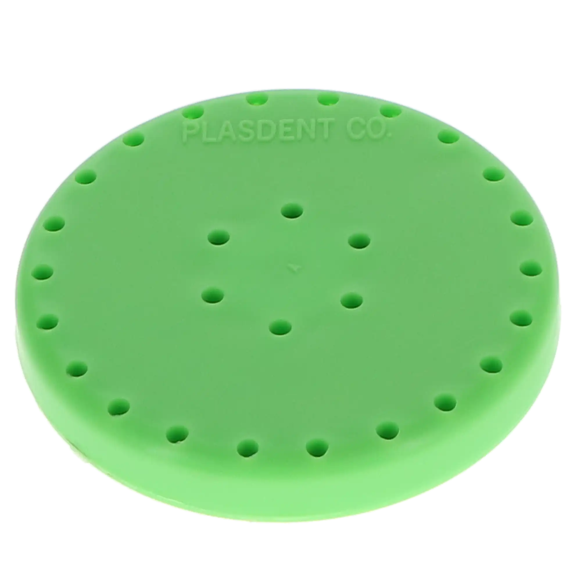 Plasdent Magnetic Bur Block, Large Round, 28 Holes, Neon Green, 1/Pk, 400BLS-4 thumbnail 3