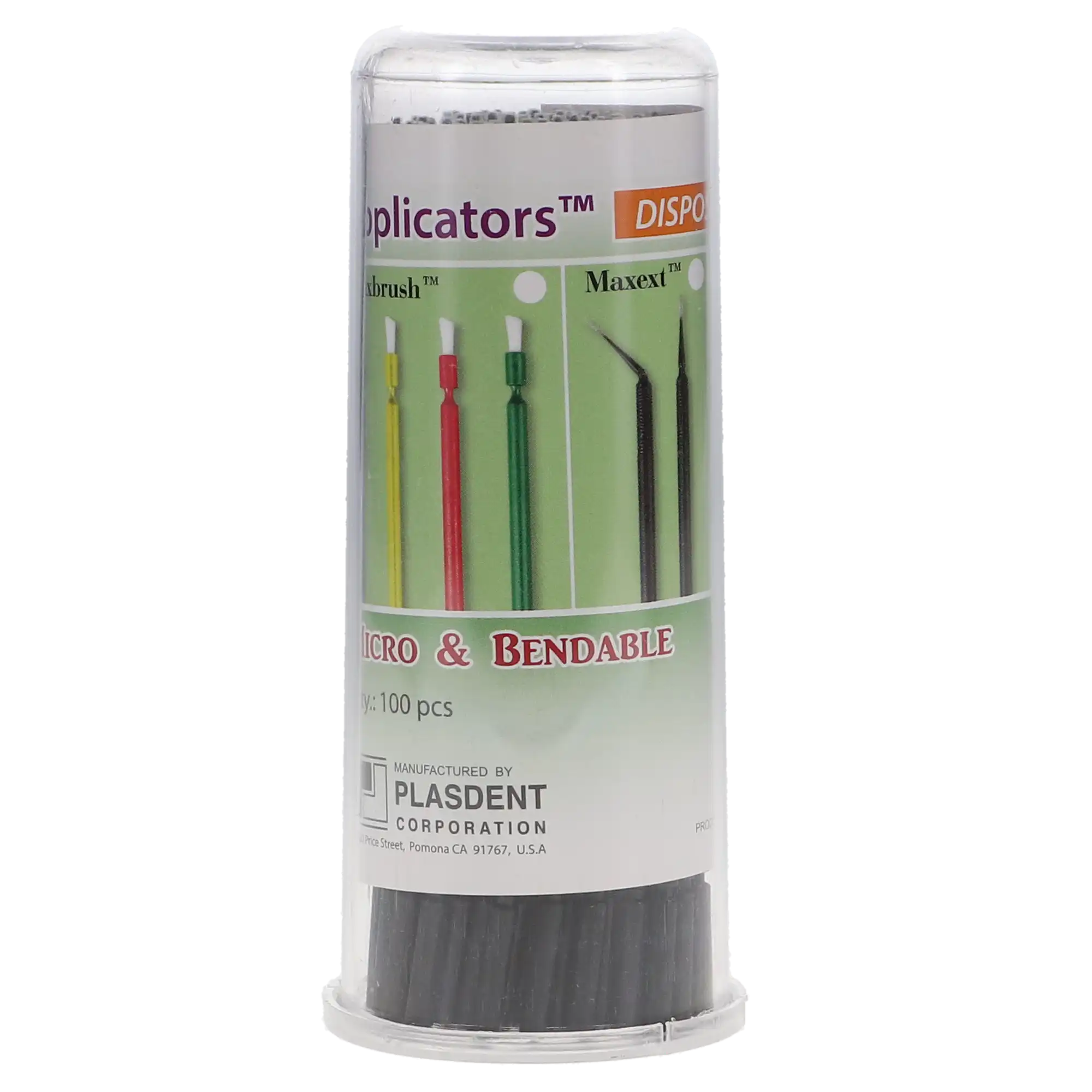 MaxMicro Disposable Micro Applicators, 0.5 mm Ultra Fine Tip, Black, 100/Pk, 600-UF-11 thumbnail 4