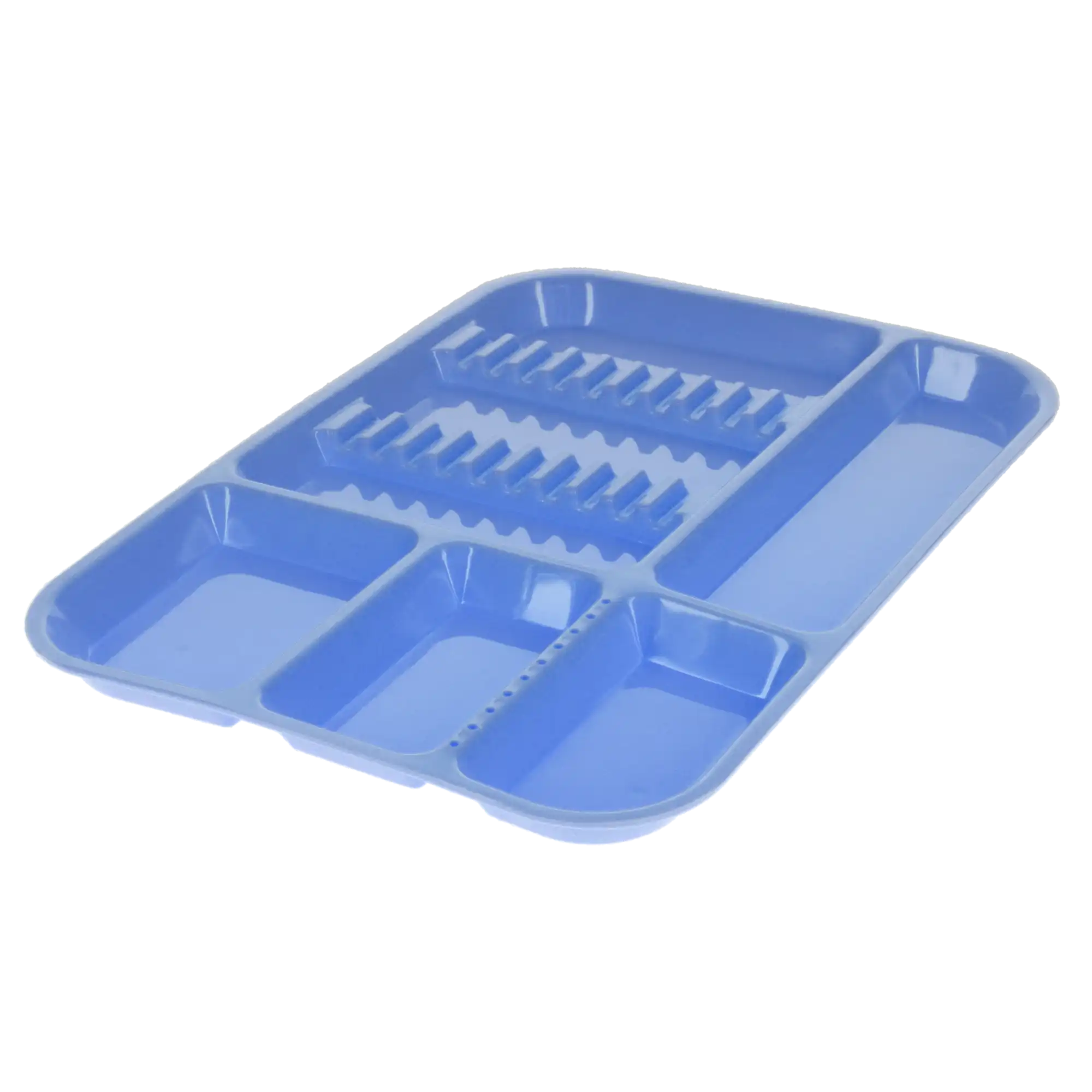Plasdent Divided Set-Up Tray, Size B (Ritter), 13-1/2" x 9-5/8" x 7/8", Baby Blue, 1/Pk, 300BDS-2PS - Plastic Set-Up Trays, Ritter, Divided, # B, 13 1/2" x 9 5/8" x 7/8", Baby Blue, 1/Pk, 300BDS-2PS - Image 1