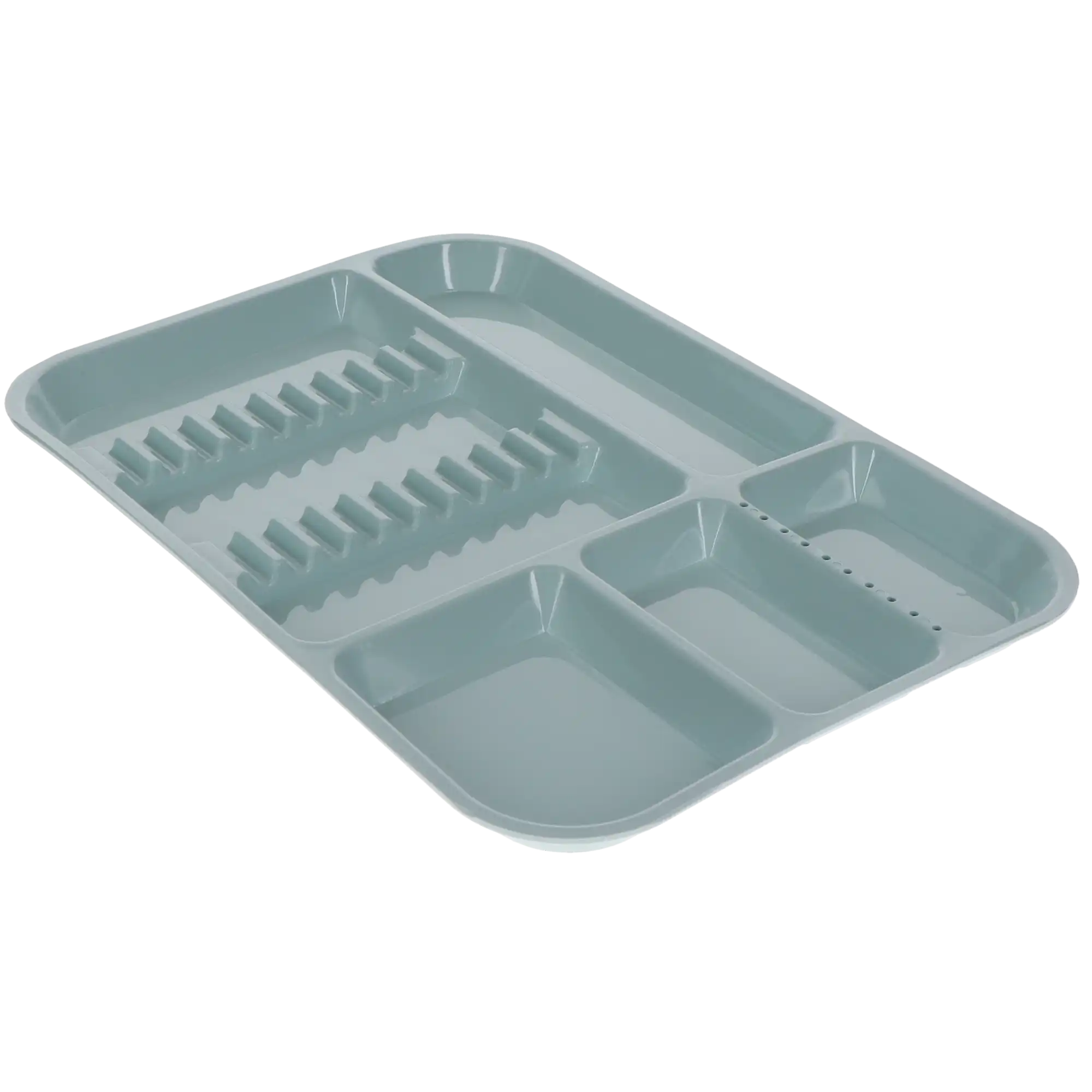 Plasdent Plastic Set-Up Tray, Divided, Size B (Ritter), 13-1/2" x 9-5/8" x 7/8", Pastel Sea Green, 1/Pk, 300BDS-4PS thumbnail 3