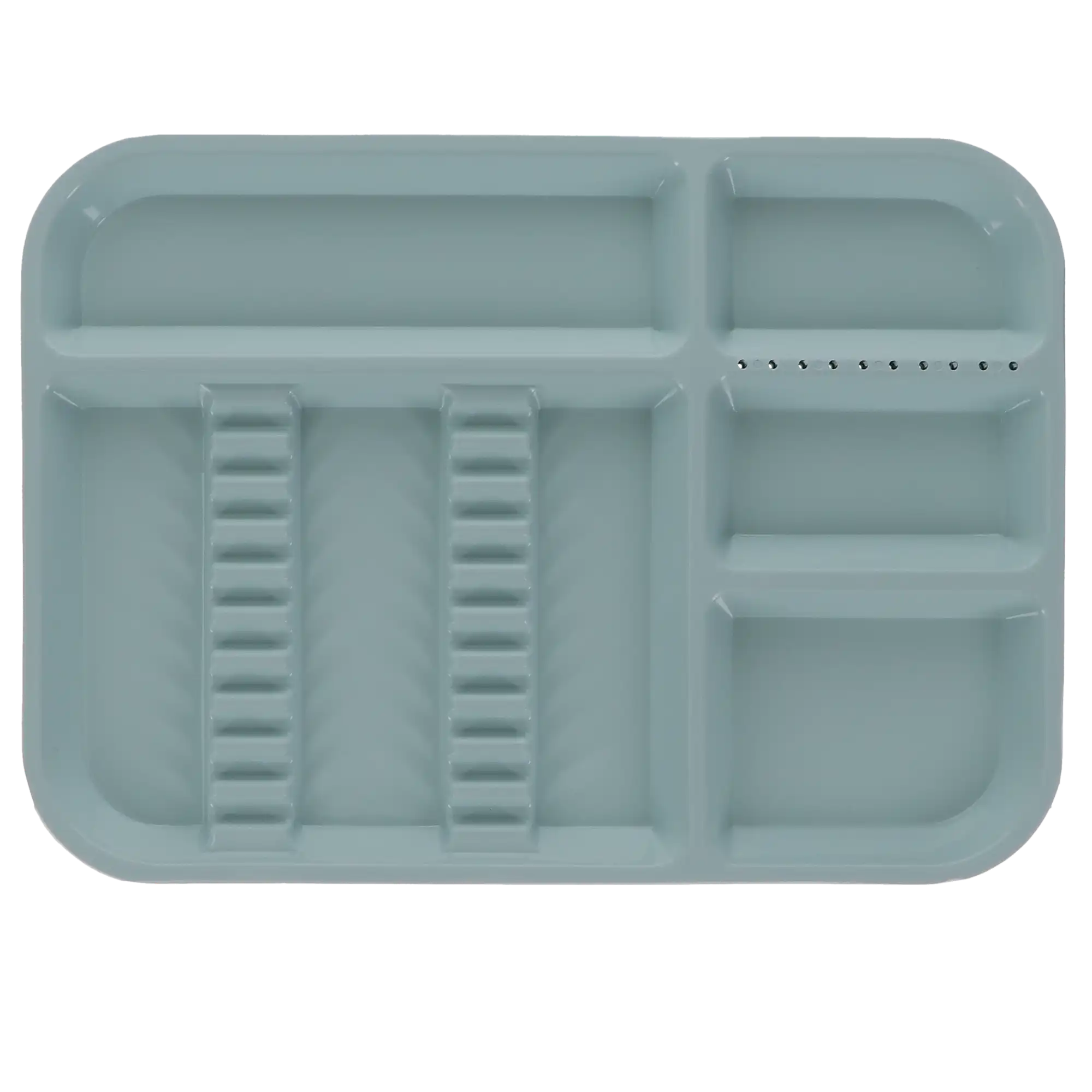 Plasdent Plastic Set-Up Tray, Divided, Size B (Ritter), 13-1/2" x 9-5/8" x 7/8", Pastel Sea Green, 1/Pk, 300BDS-4PS thumbnail 5