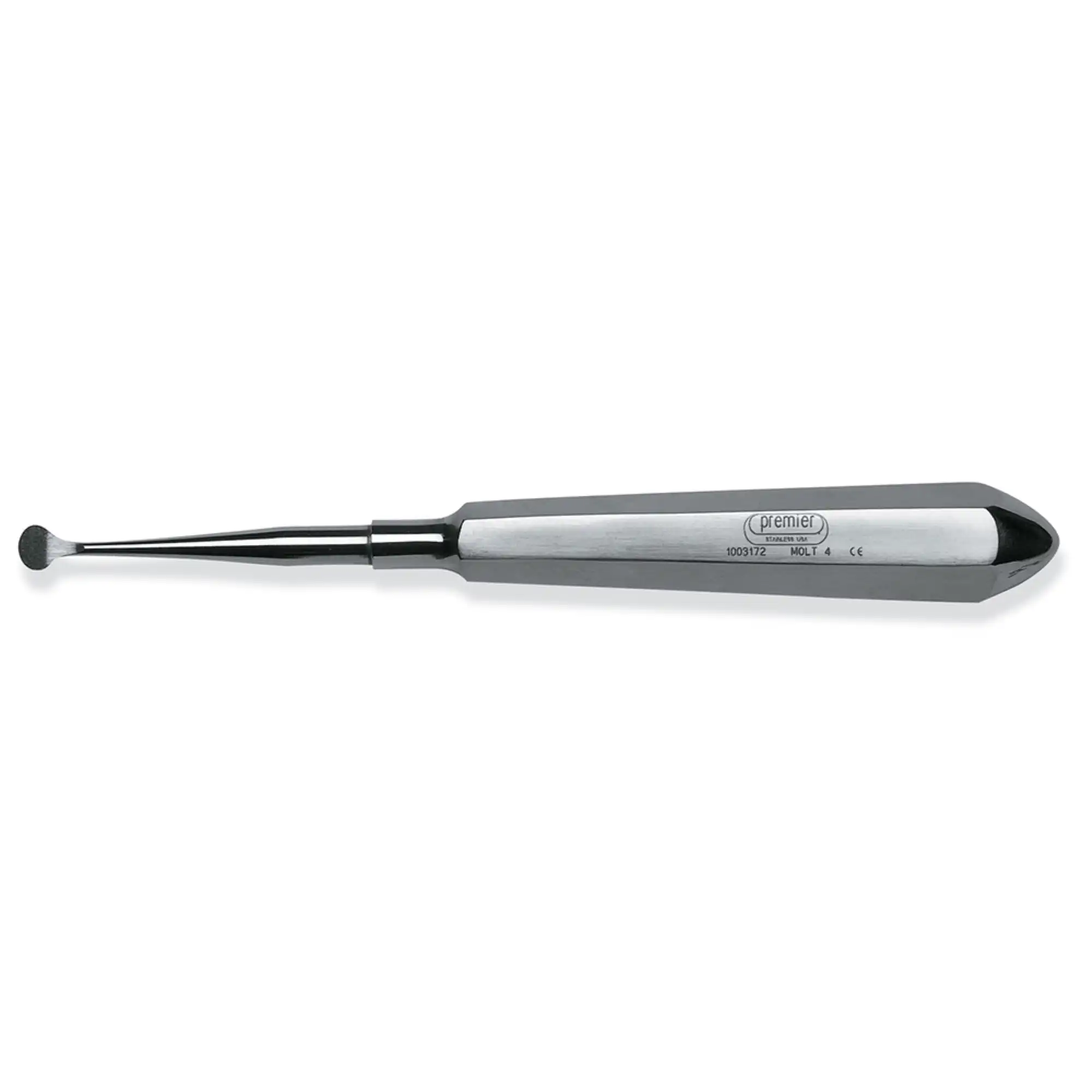 Premier Molt #4 Surgical Bone Curette, Single-End, Stainless Steel, 1/Pk, 1003172 thumbnail 2