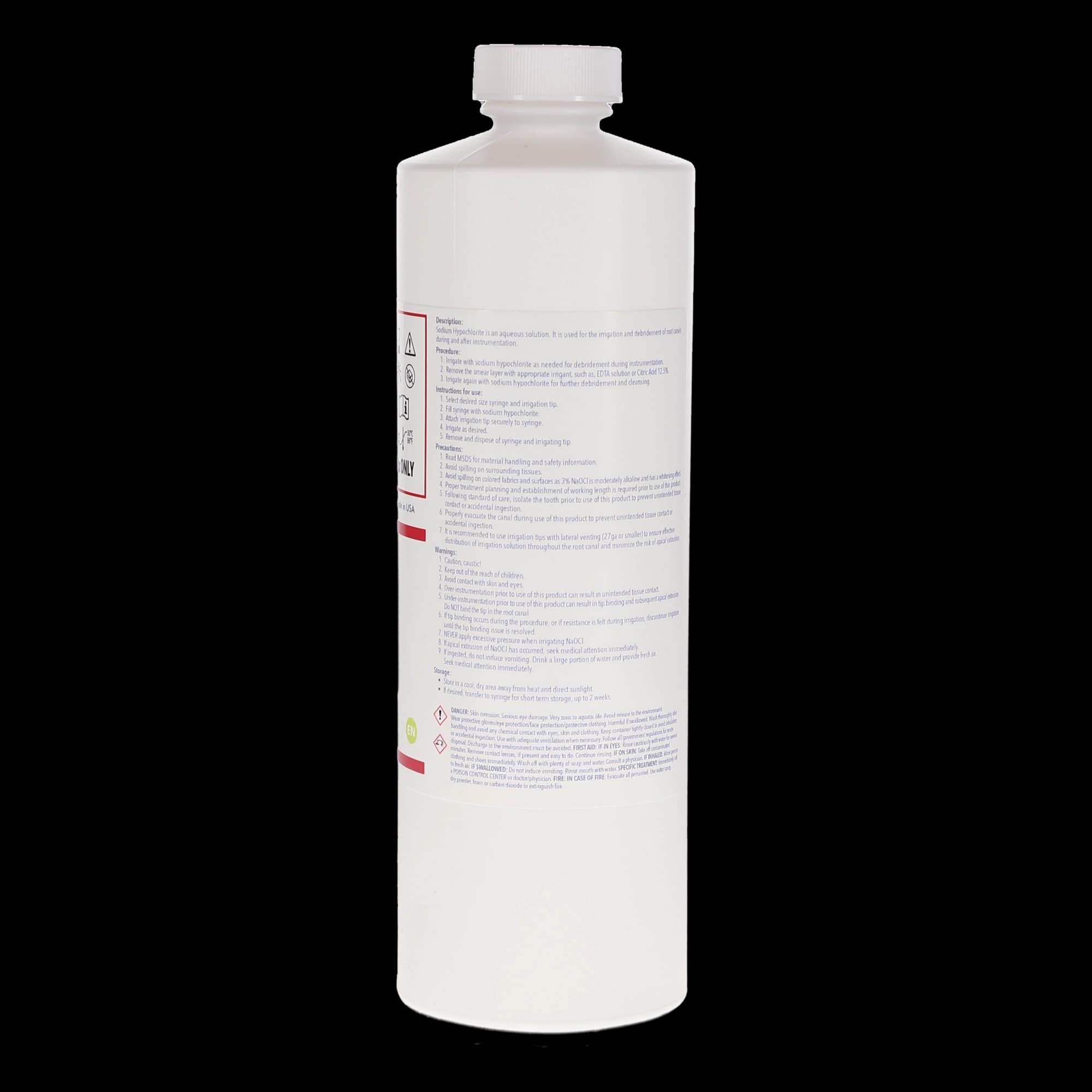 Vista Apex Sodium Hypochlorite Solution, 6%, 16 oz (480 mL), Endodontic Irrigant, 317008 thumbnail 3
