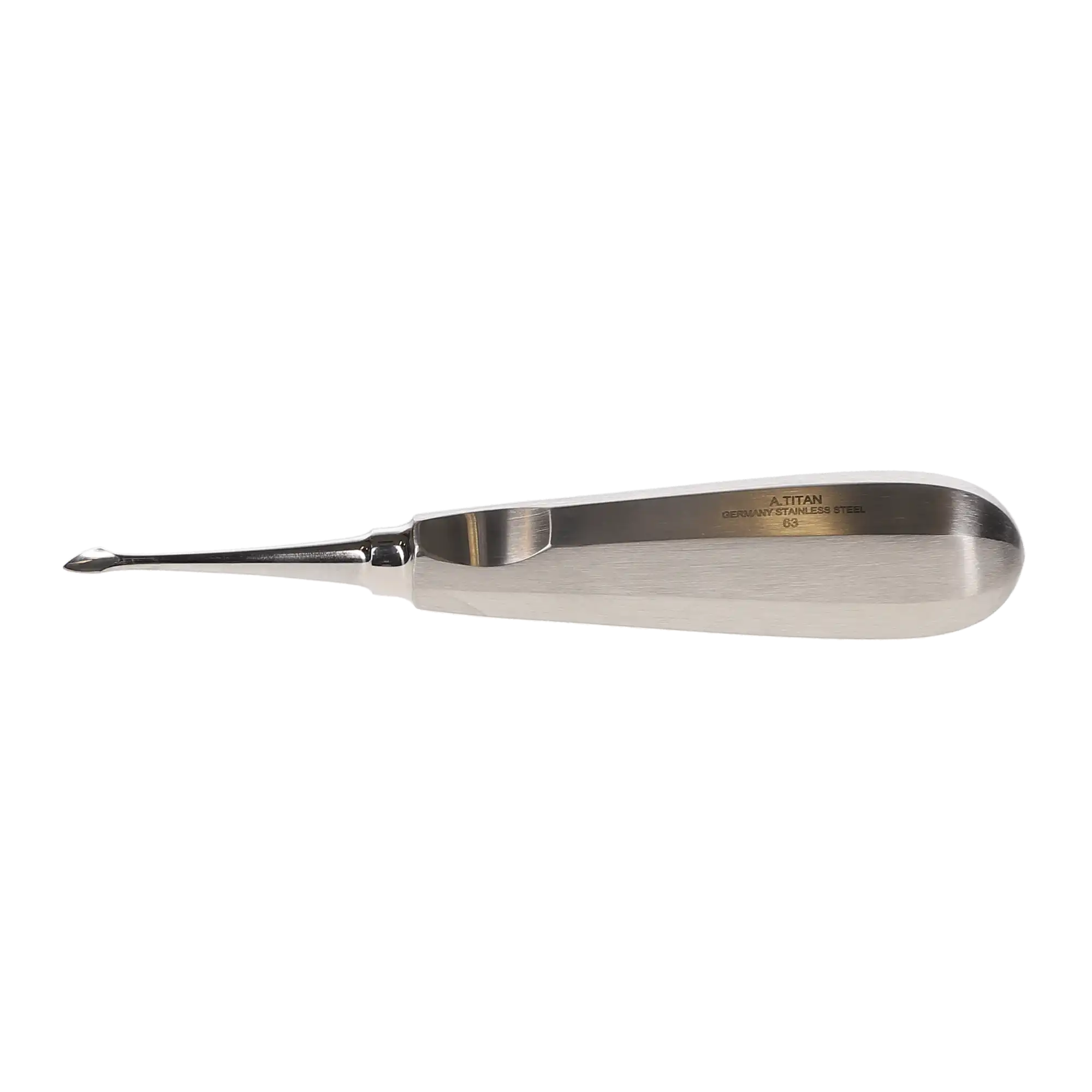 A. Titan Instruments #63 Spade Tip Bone Preservation Elevator, Straight, 4 mm Tip, Single End, 1/Pk thumbnail 7