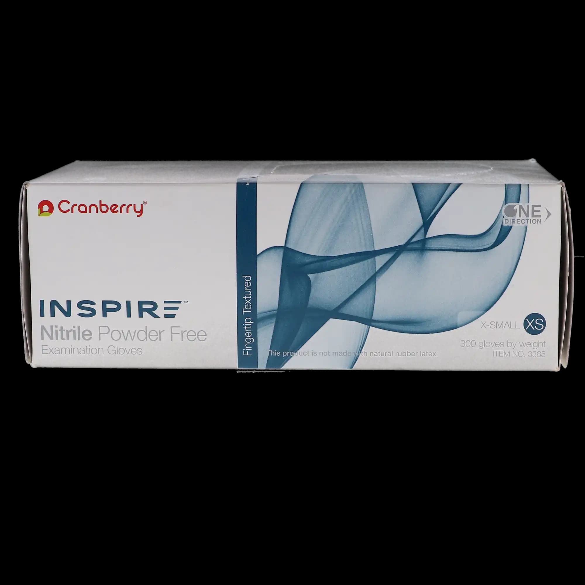 Cranberry Inspire Nitrile Exam Gloves, Powder-Free, Non-Sterile, X-Small, Aegean Blue, 300/Box, CR3385 thumbnail 4