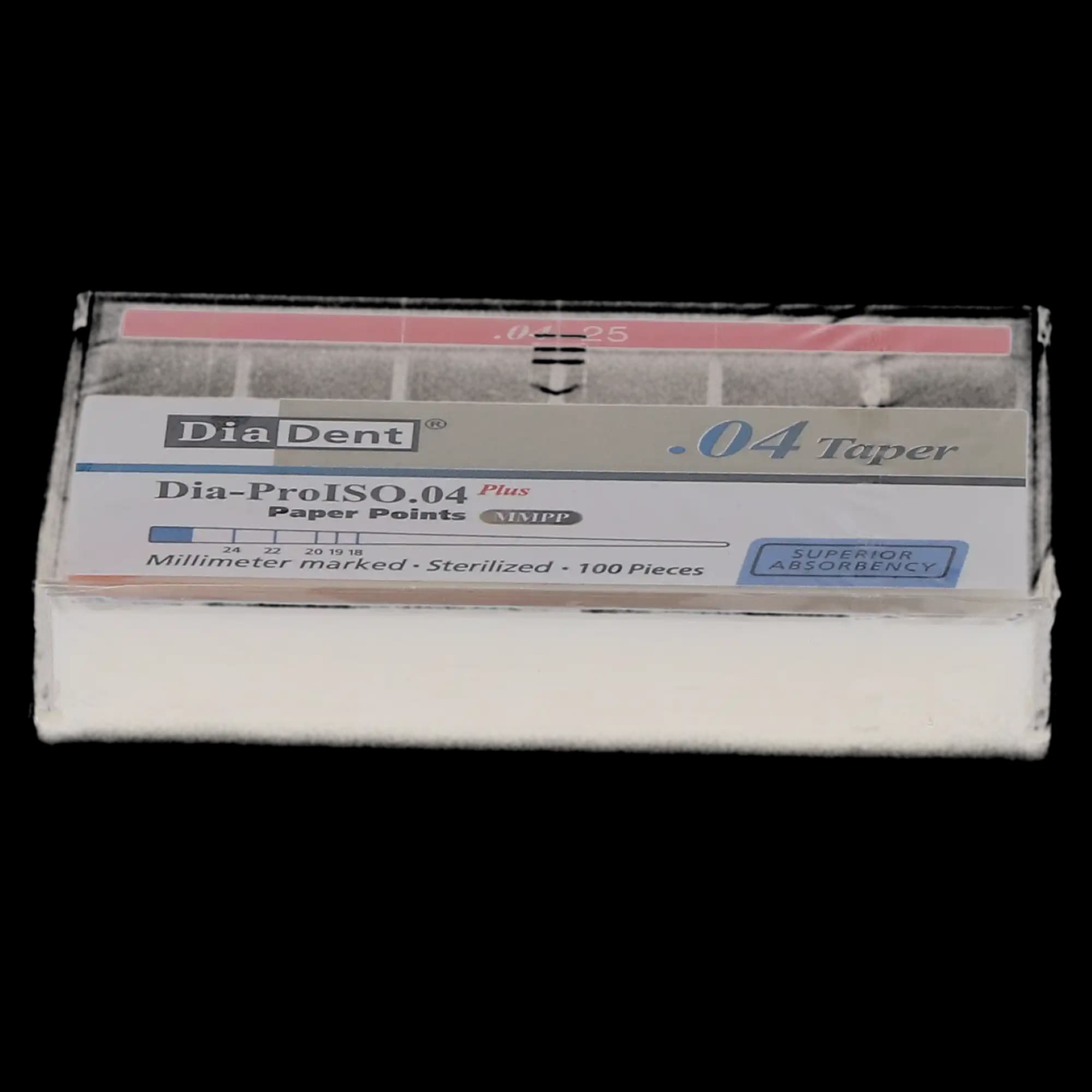 DiaDent Dia-ProISO GT Paper Points, .04 Taper, Size #25, Millimeter Marked, Spillproof, 100/Pk, MP210-605 thumbnail 4