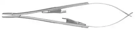 Hu-Friedy Castroviejo Needle Holder, 5-1/2" (14 cm), Serrated, Tungsten Carbide, 1 Each, NHCV thumbnail 2