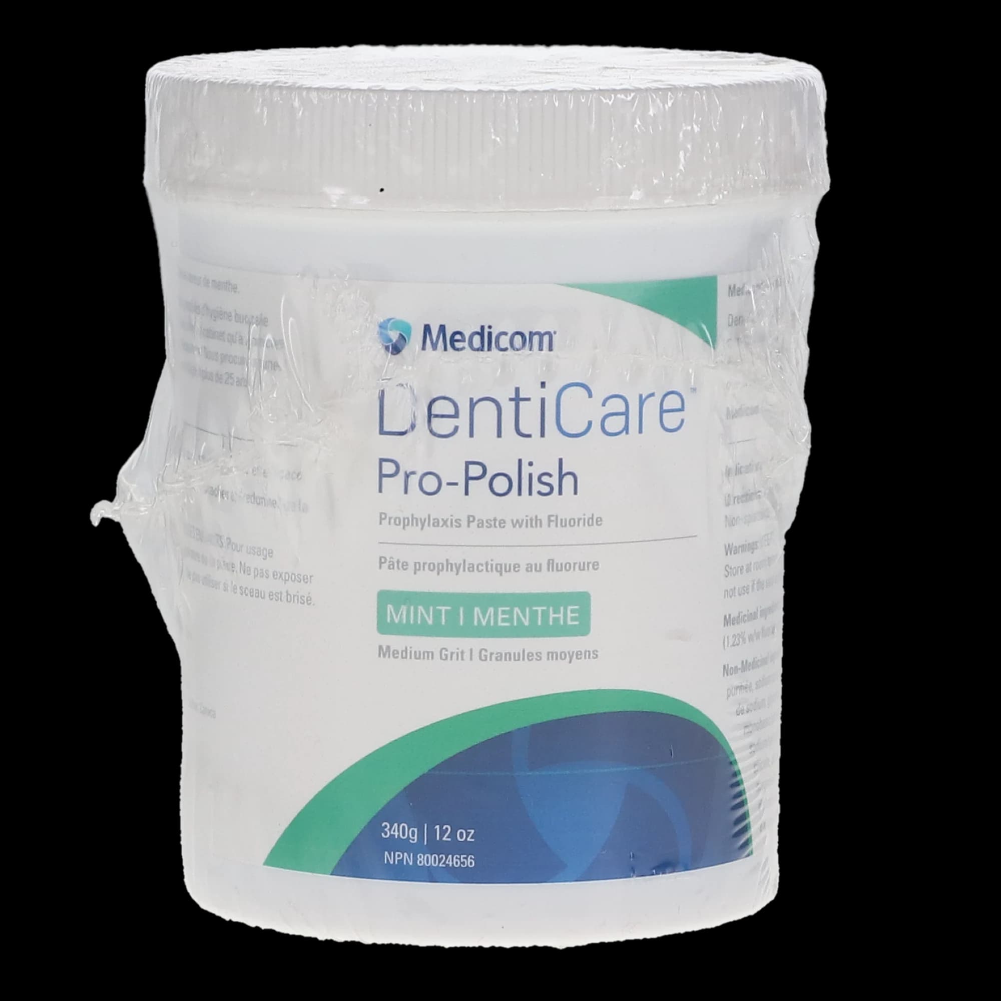 DentiCare Pro-Polish Prophy Paste with Fluoride, Medium Grit, Mint, 340 g (12 oz) Jar, 1/Pk, 10031-MMUN thumbnail 5