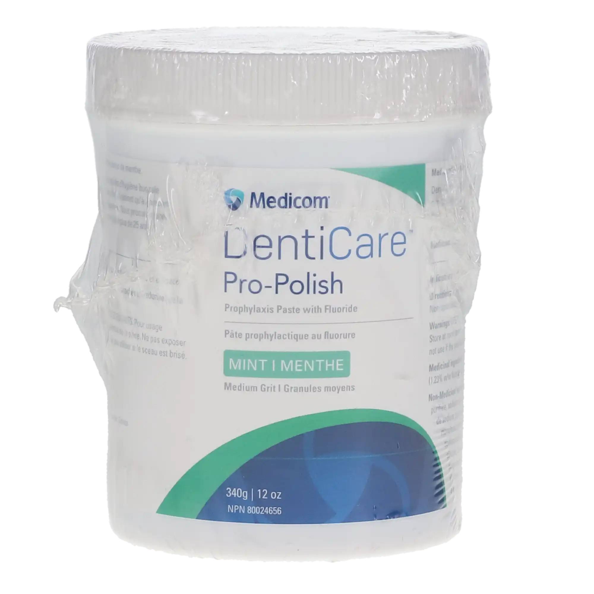 DentiCare Pro-Polish Prophy Paste with Fluoride, Medium Grit, Mint, 340 g (12 oz) Jar, 1/Pk, 10031-MMUN thumbnail 6