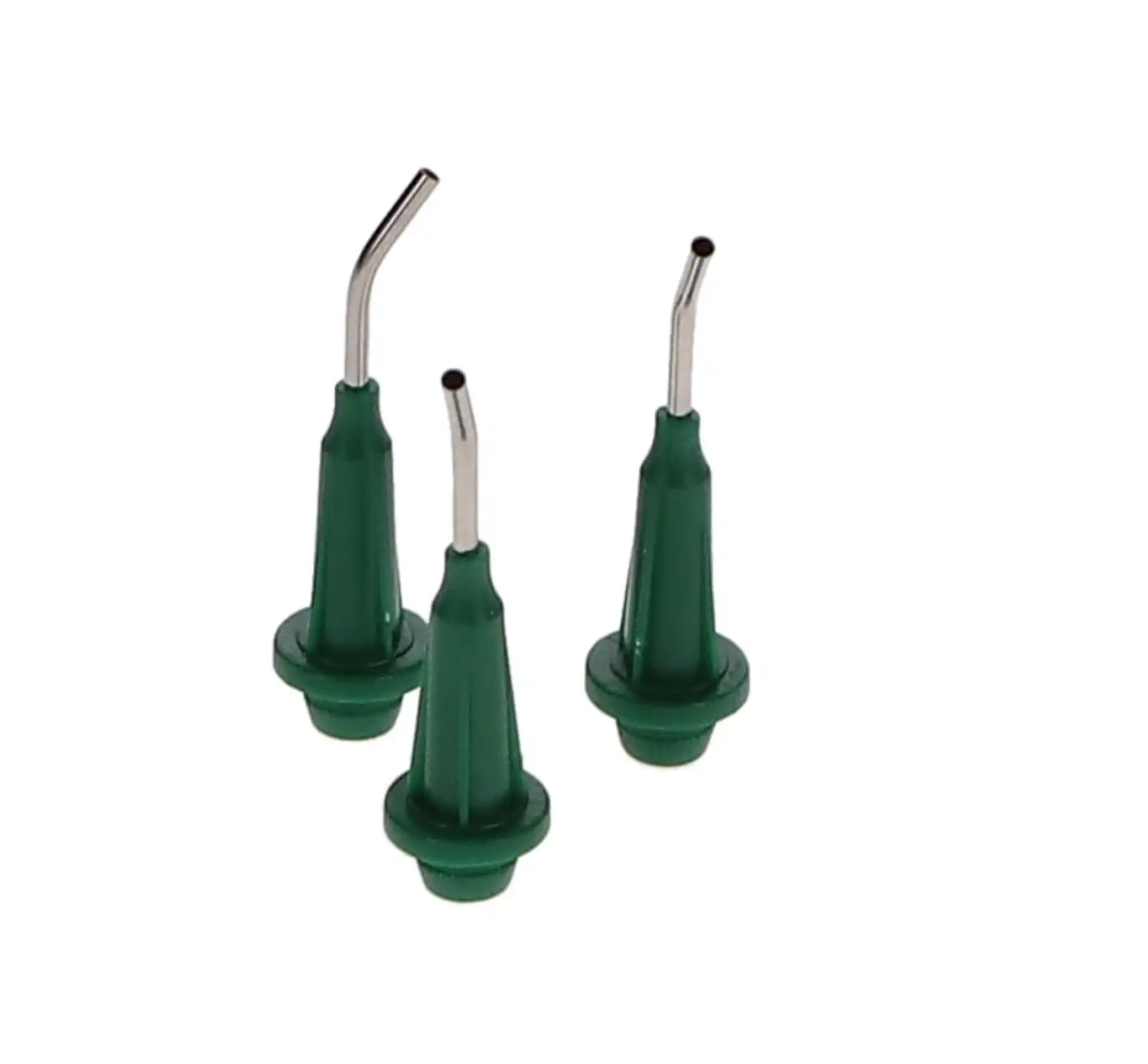 Pac-Dent Pre-Bent Delivery Tip Needle with Brush-Padded End, Green, 100/Pk, 128GT thumbnail 2