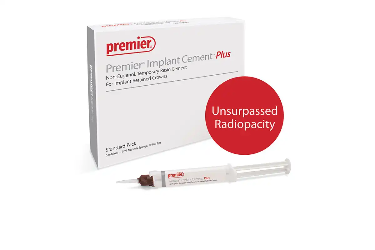 Premier Implant Cement Plus, White, Standard Pack, 5 ml Automix Syringe with 10 Tips, #3001551 thumbnail 7