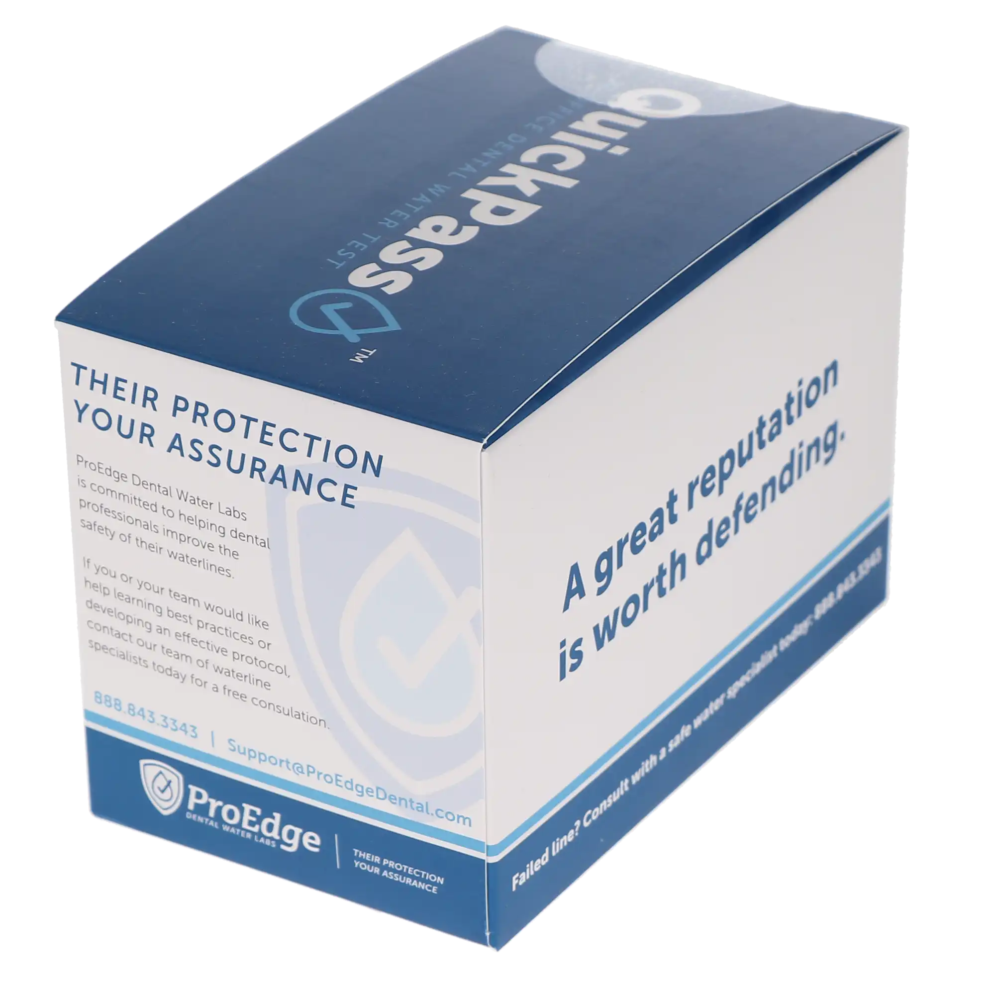 ProEdge QuickPass In-Office Dental Water Test Kit, 12 Paddle Tests, 1 Box, 61201 thumbnail 3