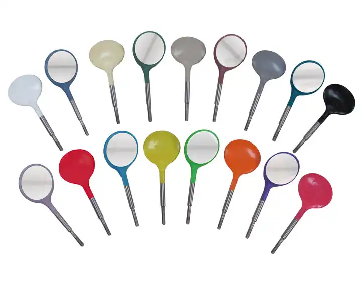 Zirc Crystal HD® #4 Blue Resin Mouth Mirror Screw-On Heads, Cone Socket, 12/Pack, 50Z371B thumbnail 2