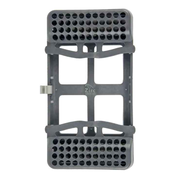 Zirc E-Z Jett Slim 8-Place Instrument Cassette, Grey, 50Z911I thumbnail 2