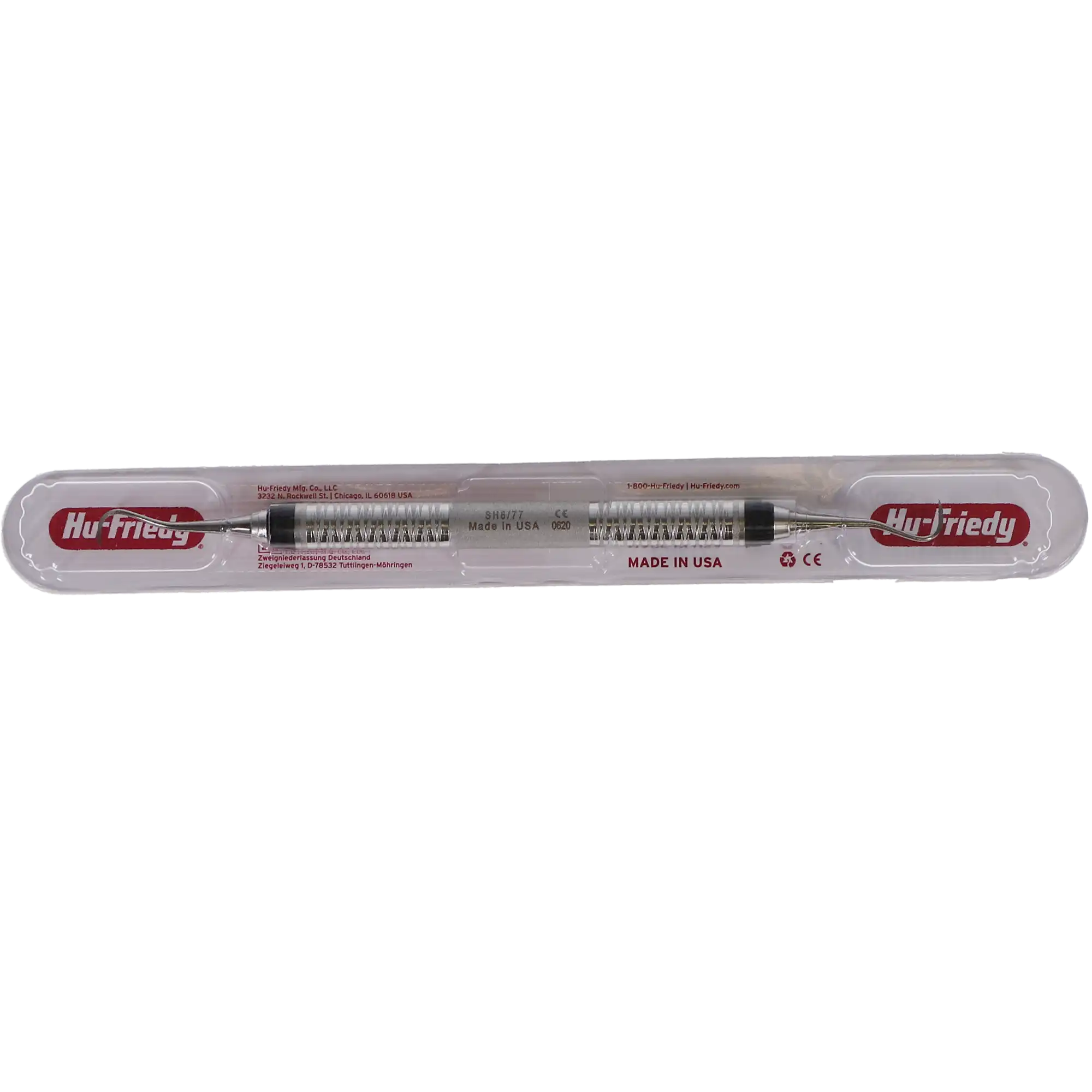 Hu-Friedy H6/H7 Hygienist Sickle Scaler, Double End, #7 Satin Steel Colours Handle, SH6/77 thumbnail 5