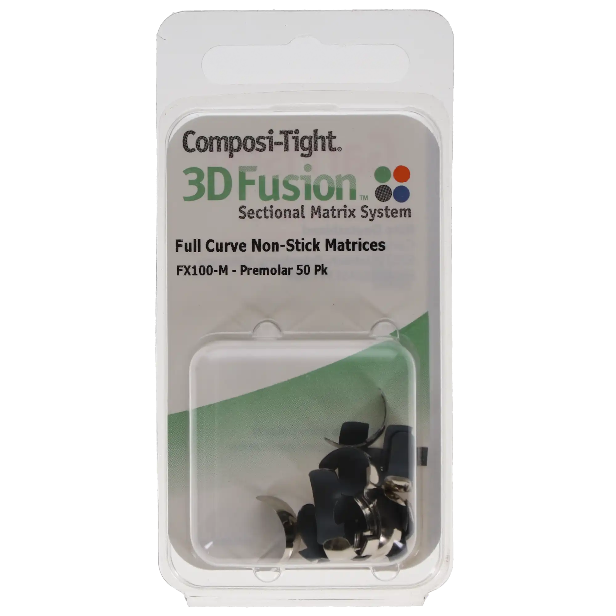 Garrison Composi-Tight® 3D Fusion™ Full Curve Matrix Bands, Bicuspid (Premolar), Gray, 4.4 mm, 50/Pack, FX100-M thumbnail 8